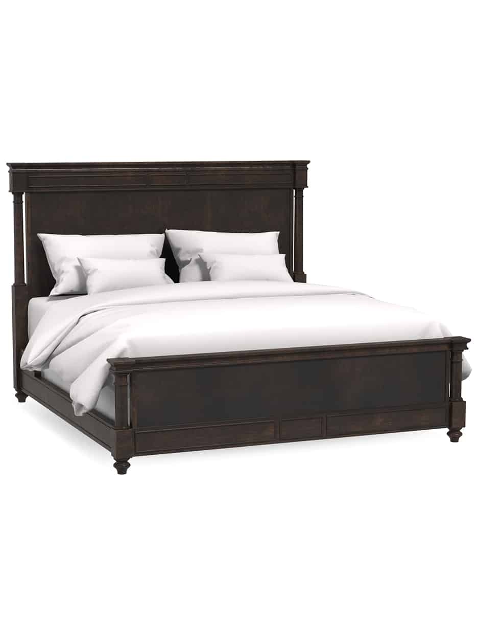 Art Furniture 241101 1k00c10000 Bedroom Lawrence Wood Upholstered Bed Dark Cherry