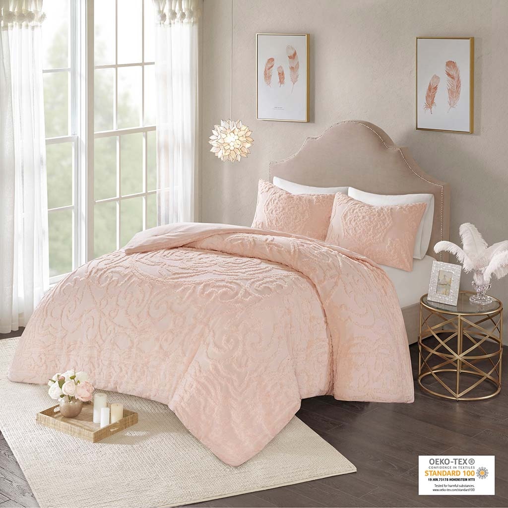 Hampton Hill Bedding Laetitia Tufted Cotton Chenille Medallion Comforter Set MP10-5877
