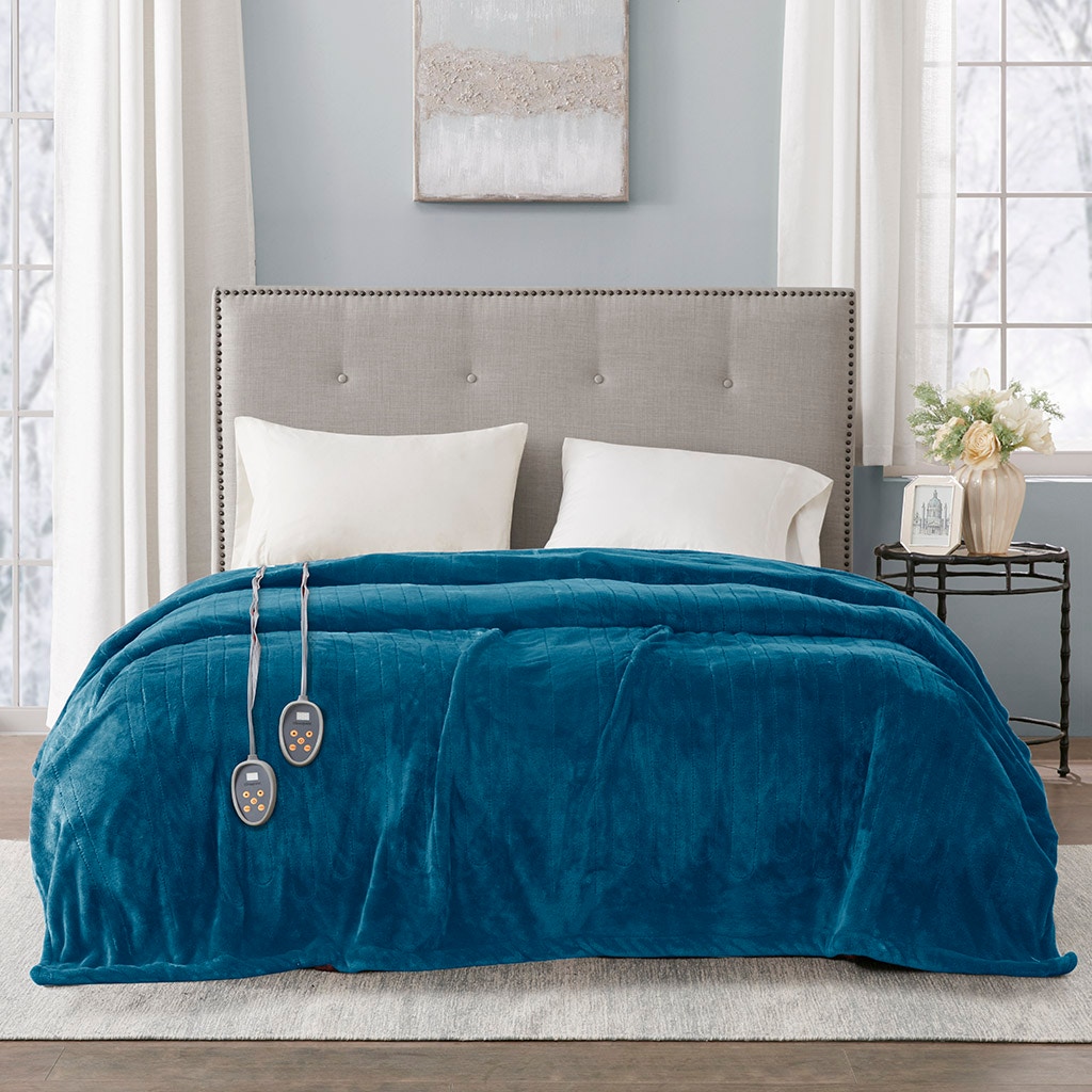 Hampton Hill Bedding Heated Plush Blanket BR54-1928