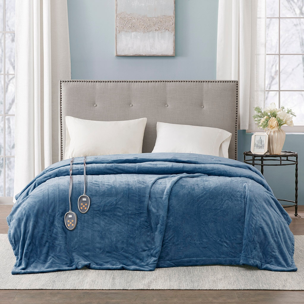 Hampton Hill Bedding Heated Plush Blanket BR54-0658