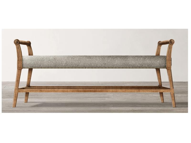 Goods G70480 Bedroom Bed Bench with Upholstered Seat