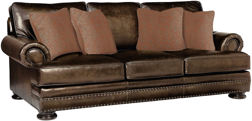bernhardt foster leather sofa 49613