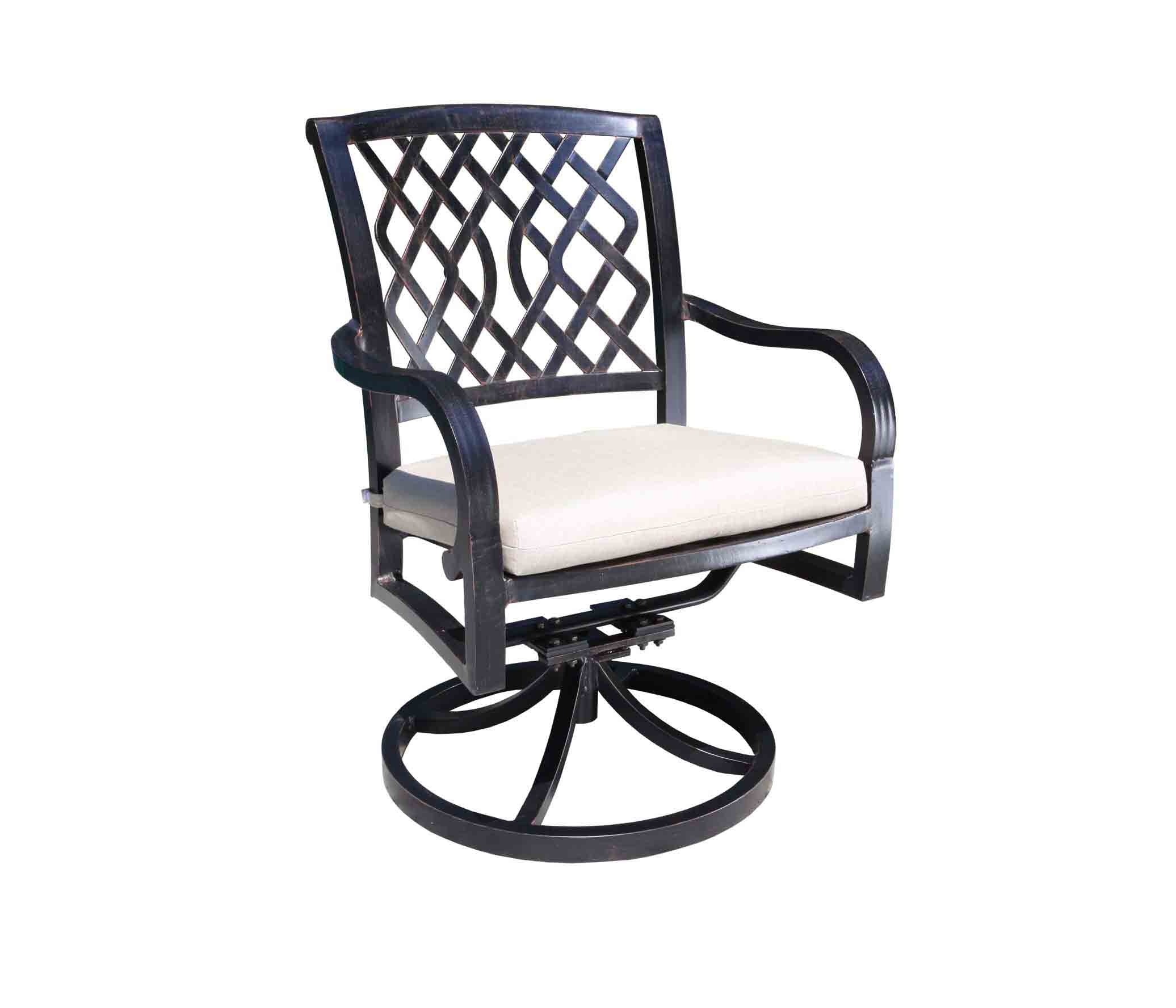 CabanaCoast Furniture Carleton Swivel Rocker 60087-BK