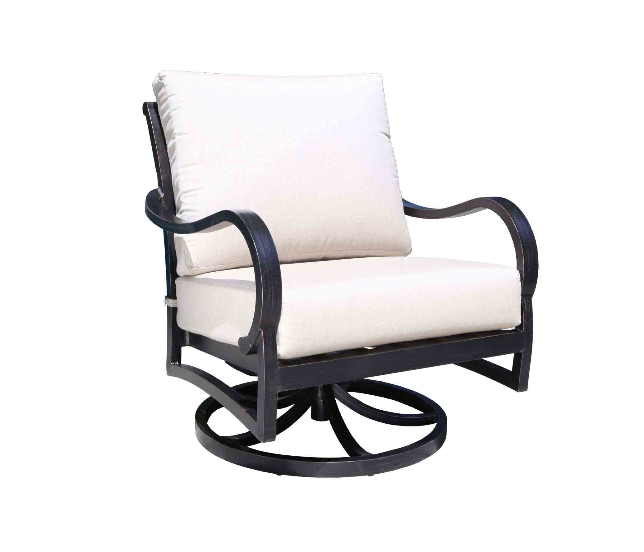CabanaCoast Furniture Carleton Lounge Swivel Rocker 60091-BK