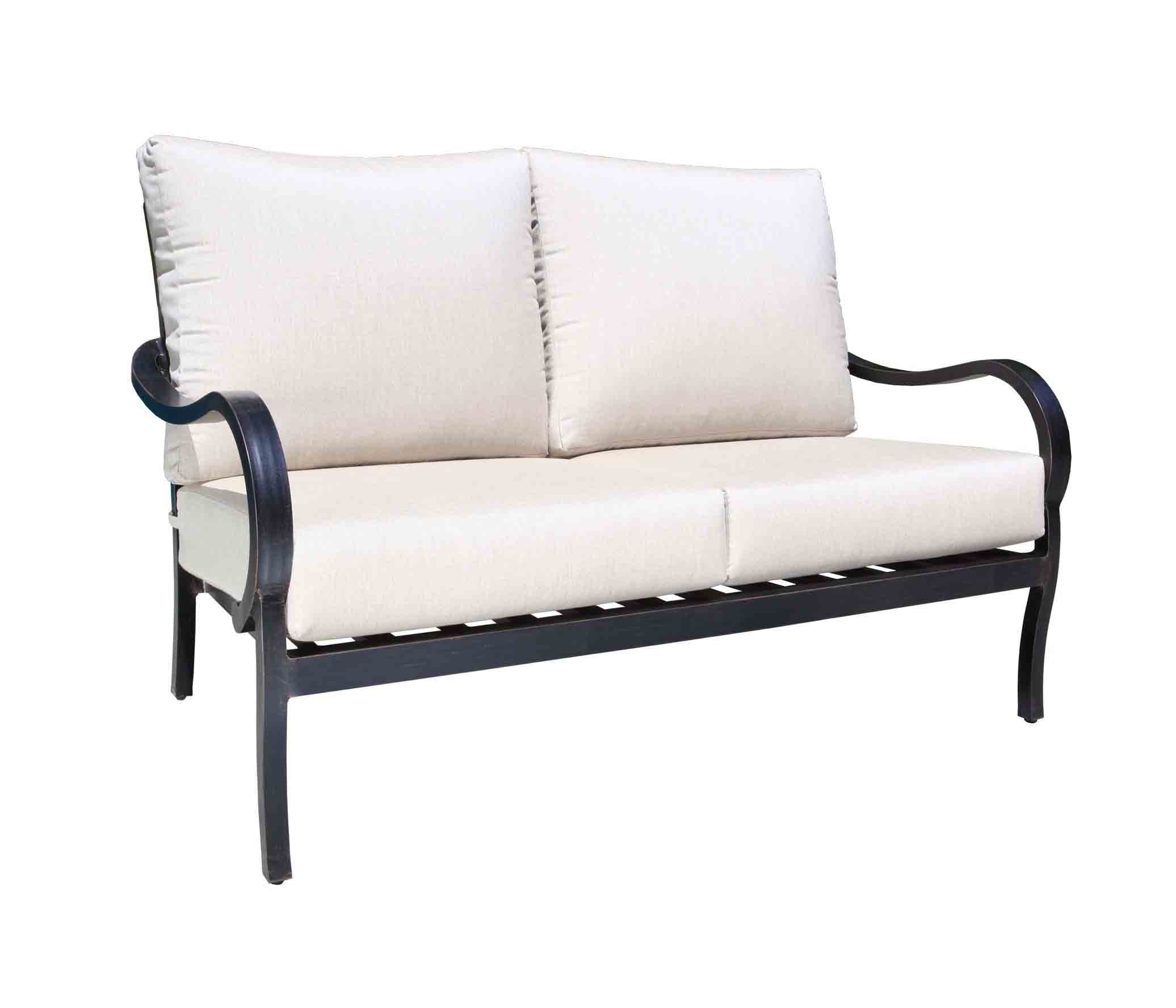 CabanaCoast Furniture Carleton Loveseat 60092-BK