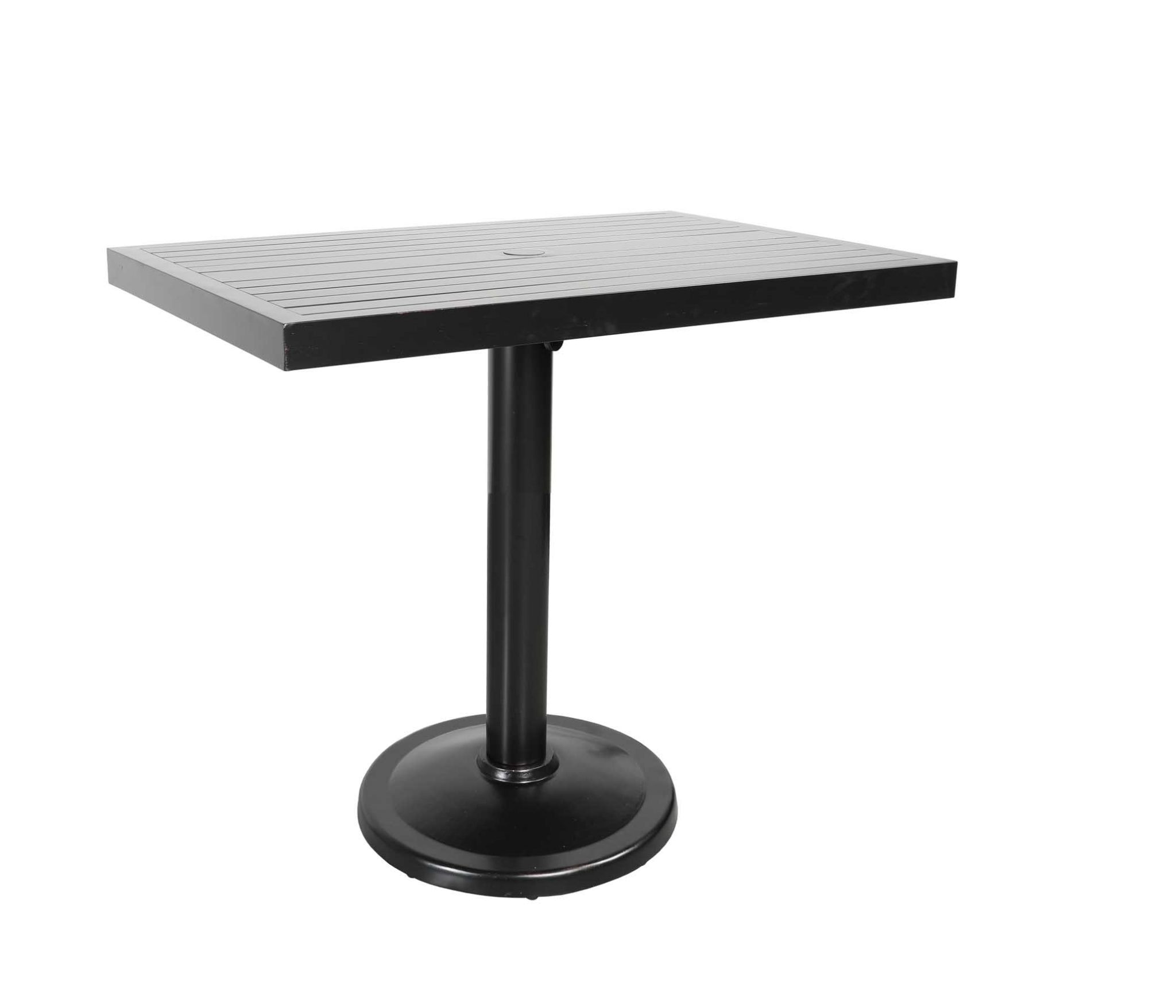 CabanaCoast Furniture Monaco 42 x 28 Rectangular Pedestal Balcony Table 30035-4228CB