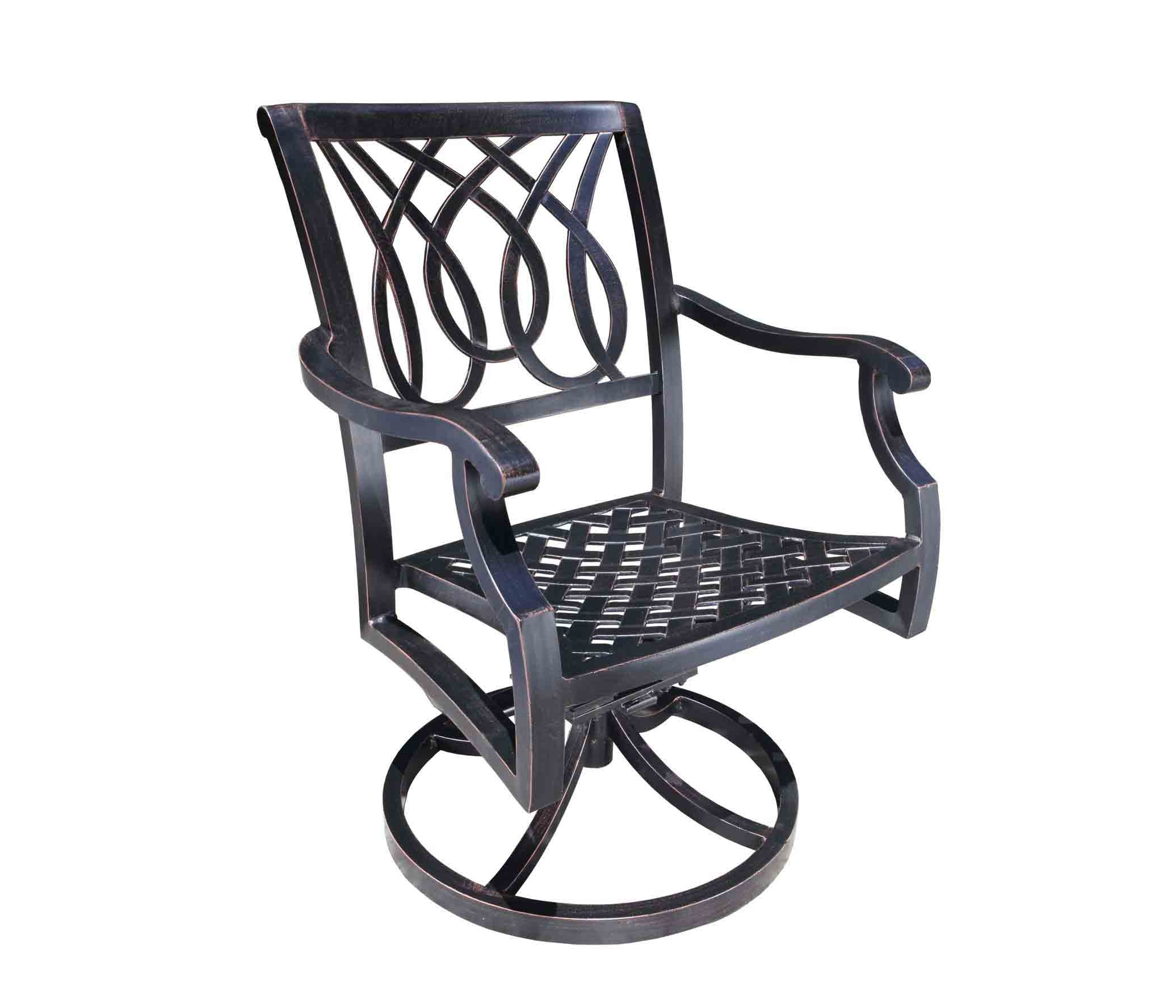 CabanaCoast Furniture Bloom Swivel Rocker 60076-BK