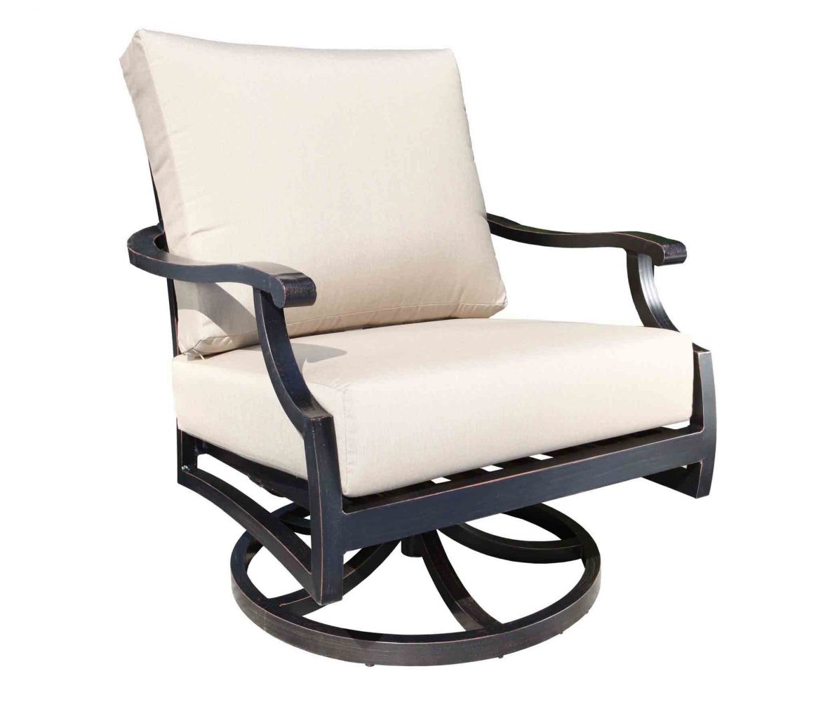CabanaCoast Furniture Bloom Lounge Swivel Rocker 60078-BK