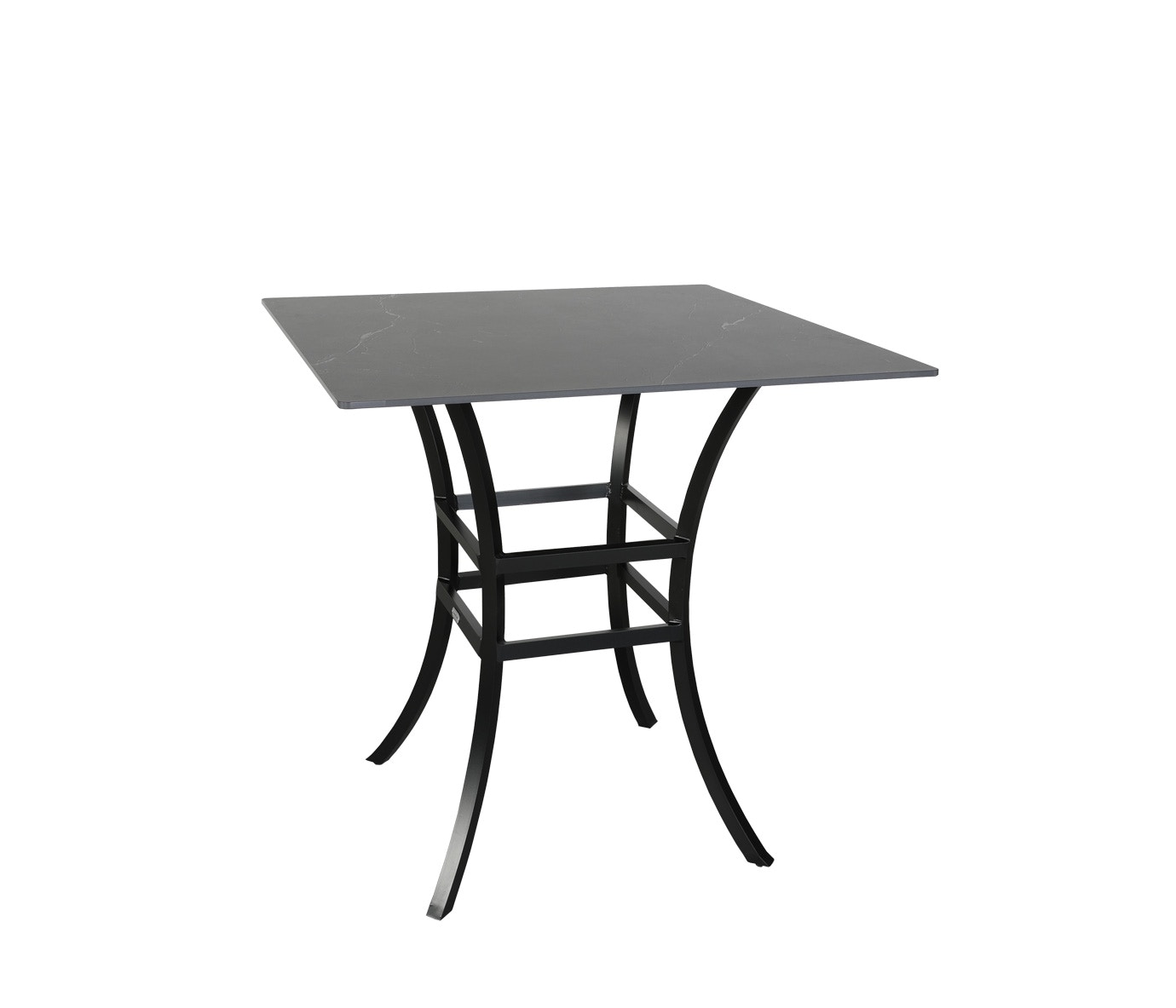 CabanaCoast Furniture Monaco 42 Square Stone Bar Table 8520-42SB-RBBK