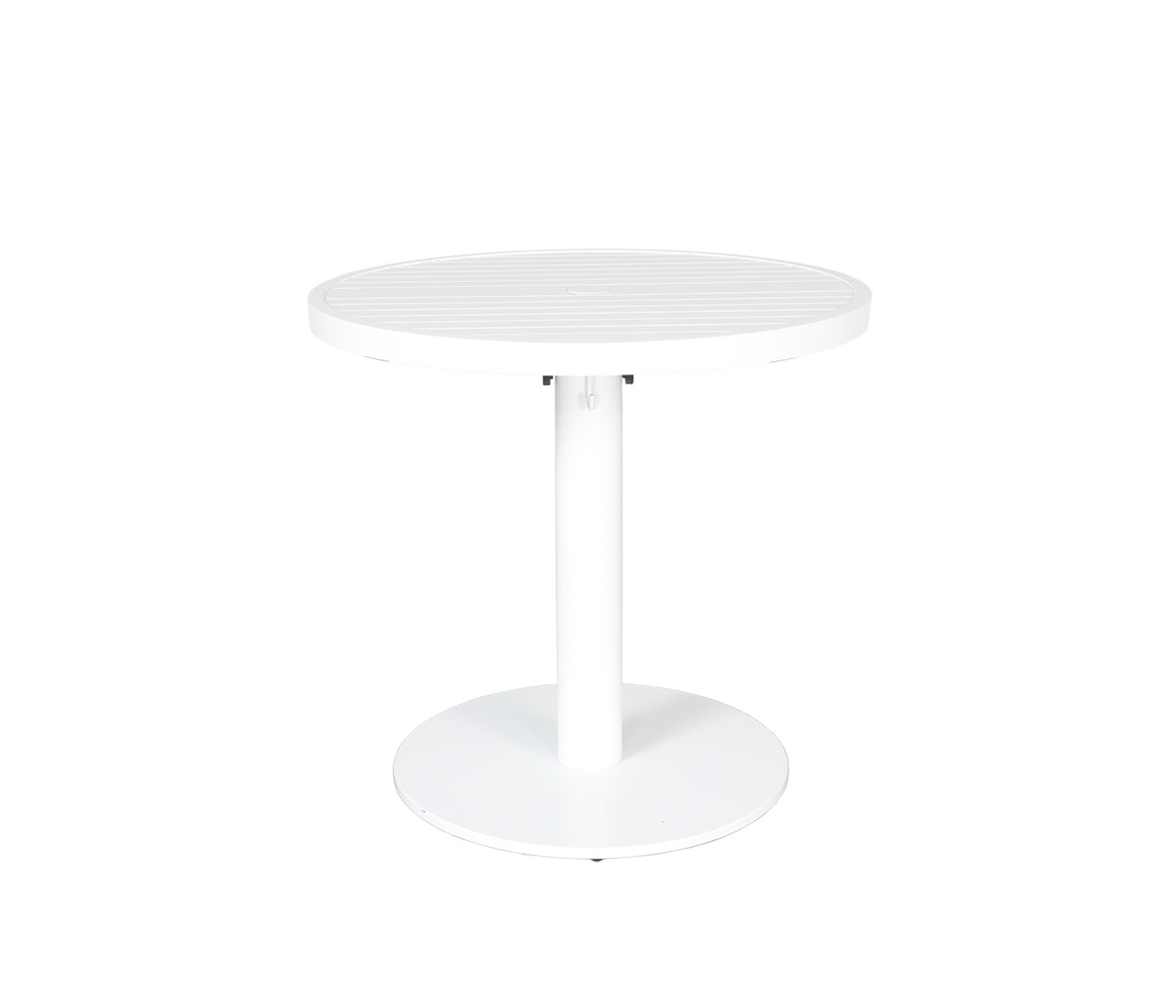 CabanaCoast Furniture Origin 32 Round Aluminum Pedestal Dining Table 8523-32-WH