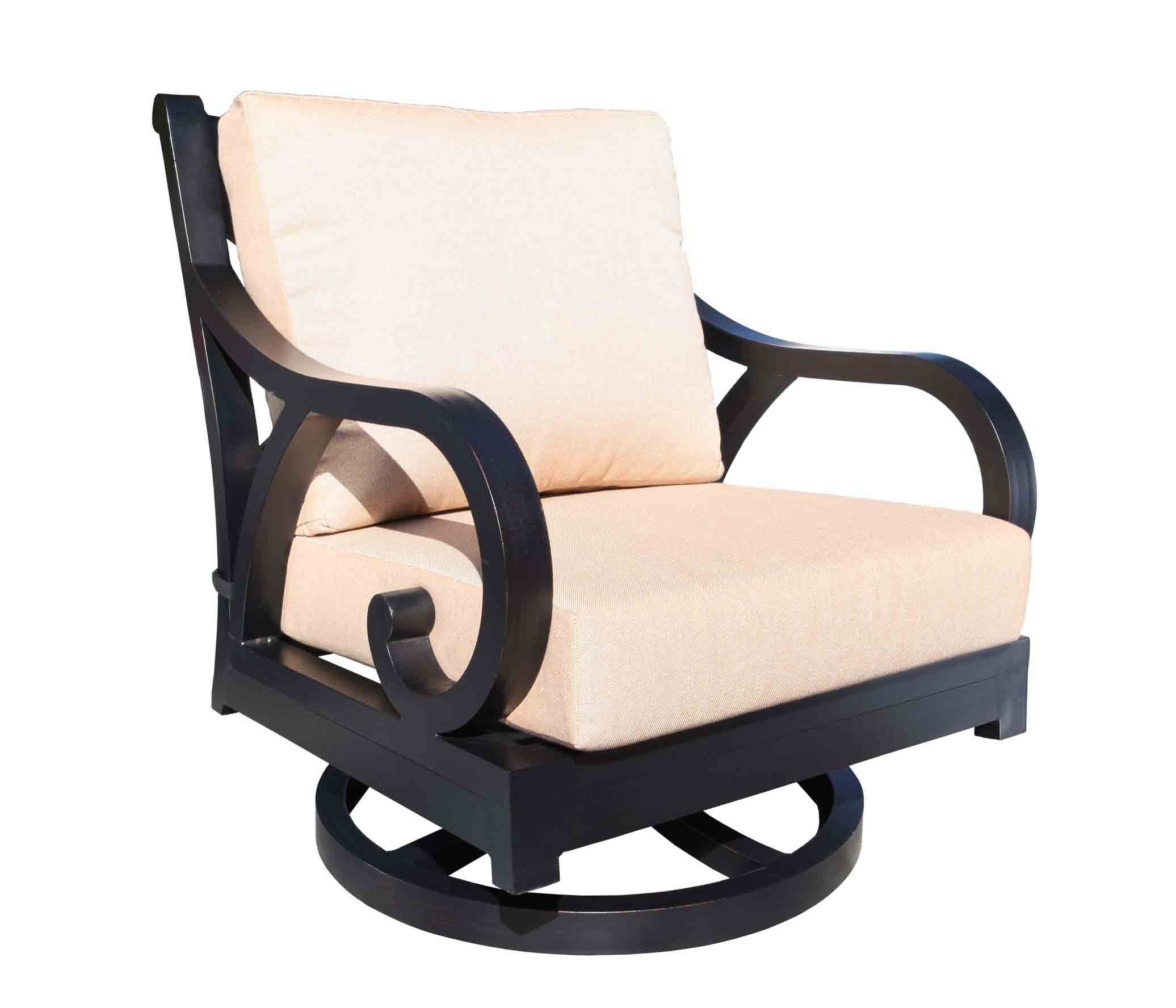 Cabanacoast Furniture 30048 2 Outdoorpatio Milano Lounge Swivel Rocker
