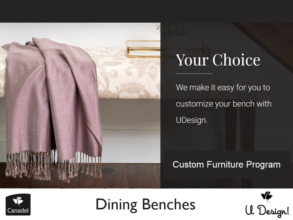 Canadel UDesignBenches Dining Room Custom Dining Program