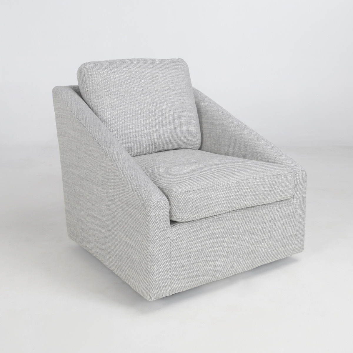 Classic Home 53004325 Living Room Monticello Swivel Accent Chair Grey