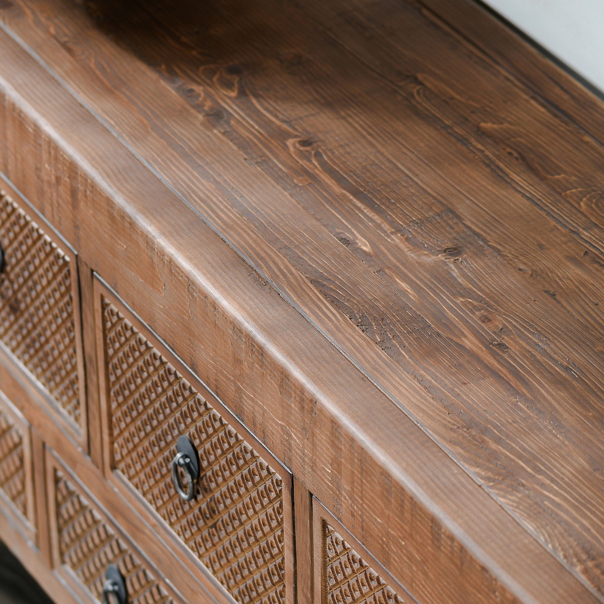 Classic Home 51005341 Living Room Lahey 11Dwr Console Table Brown