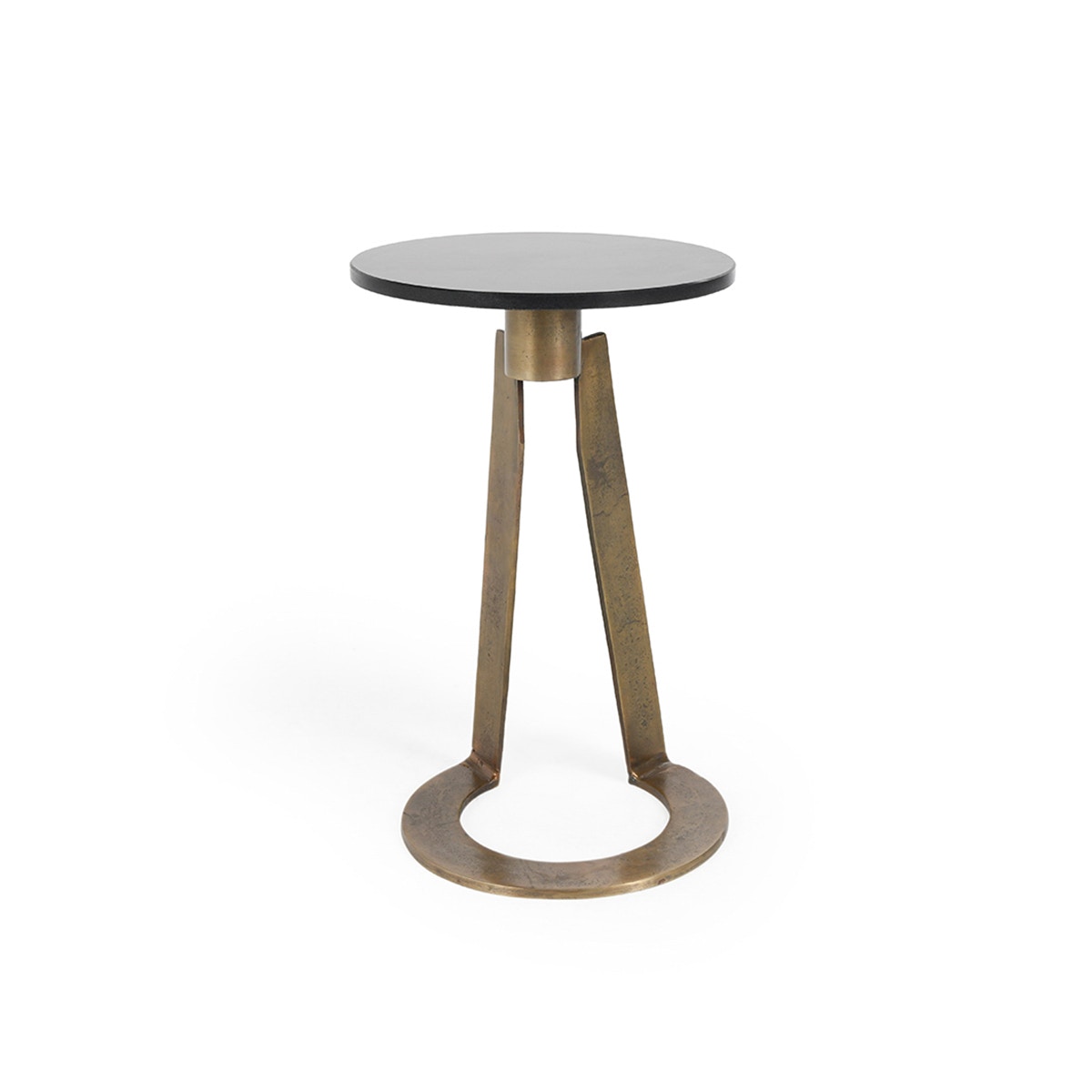 Classic Home Leyton Accent Table Black Marble 51011724