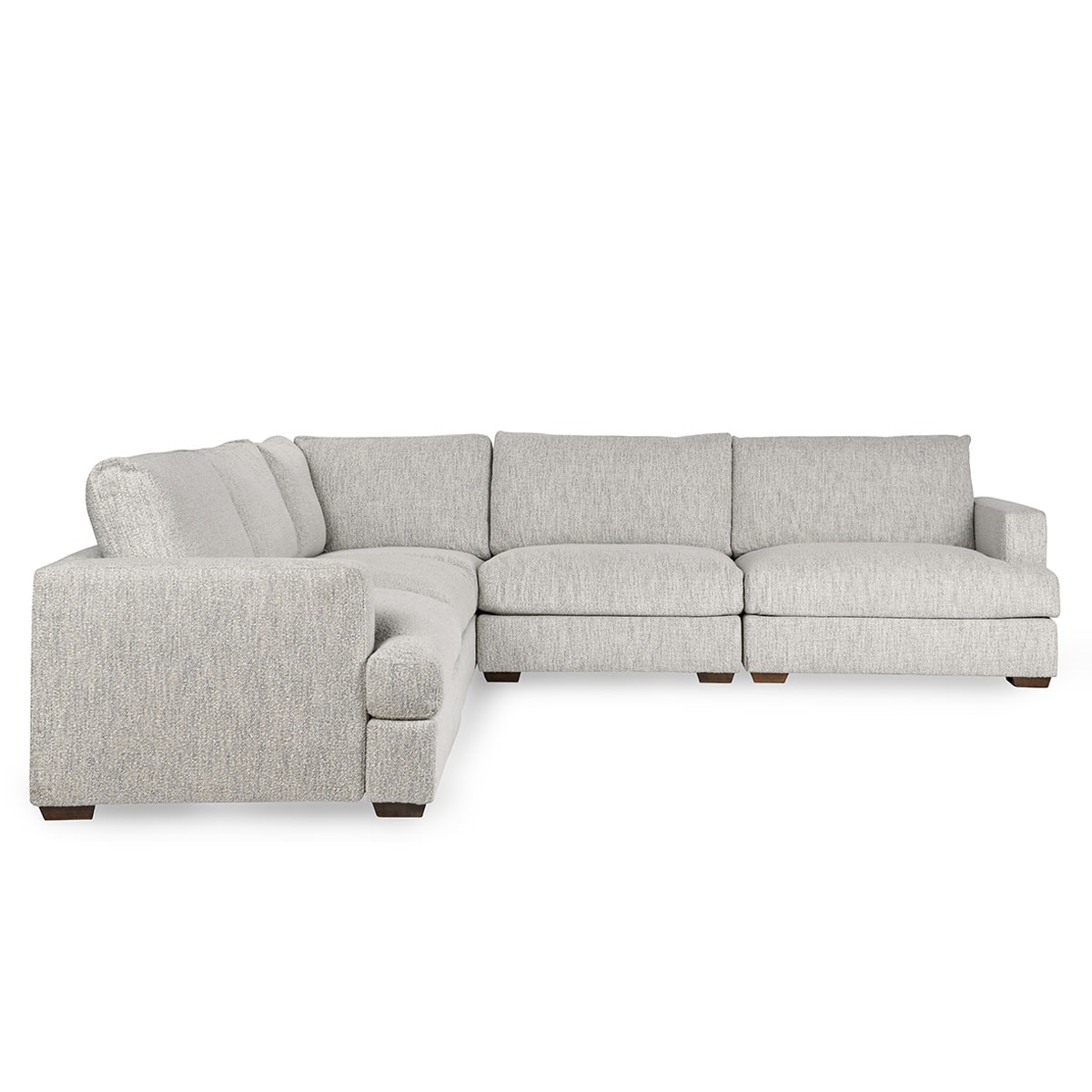 Classic Home Ludwig Upholstered 5pc Sectional Ivory 53004809