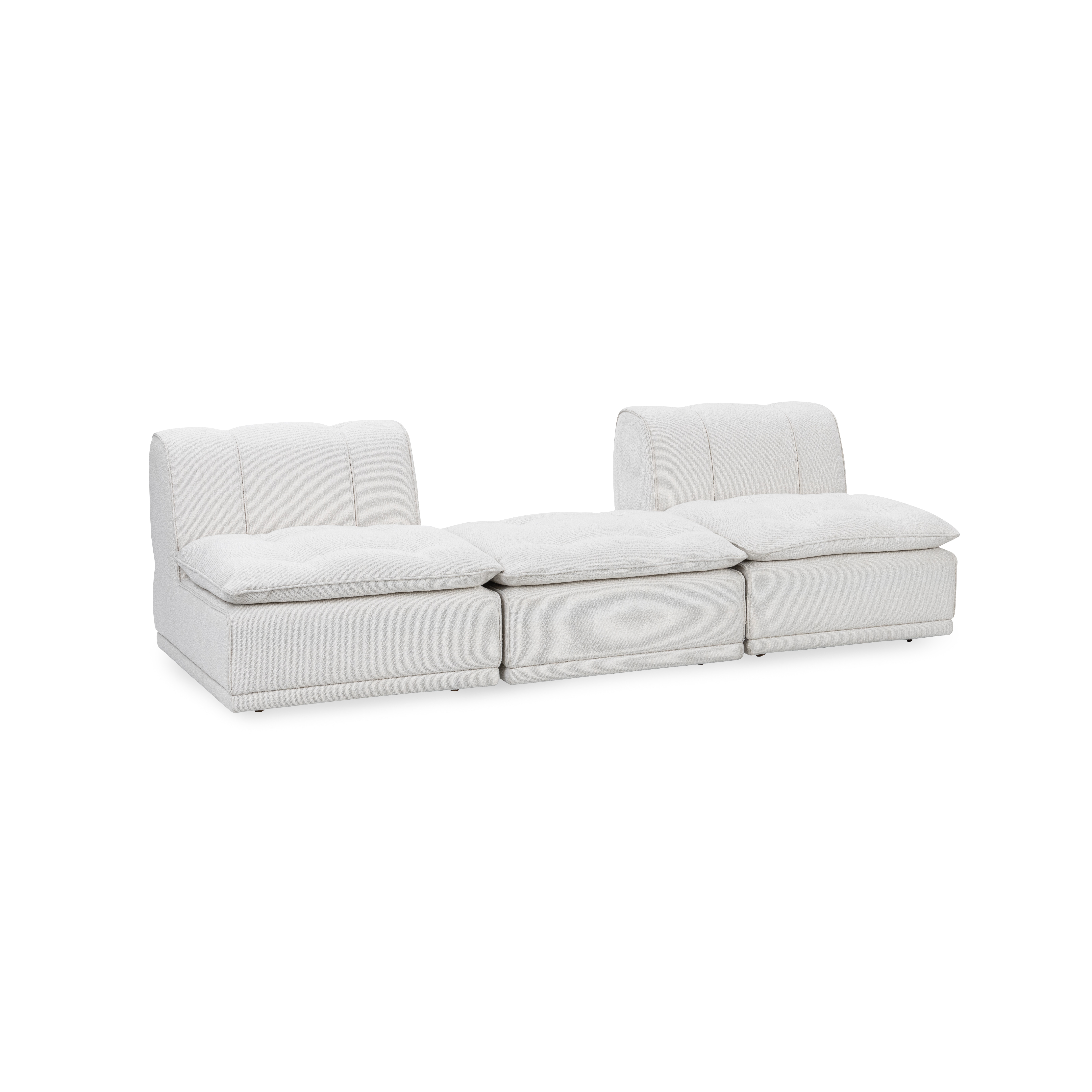 Classic Home Haven Upholstered 3pc Modular Sofa w/ Ottoman 6102SF122