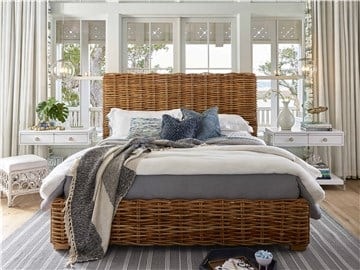 Woven king bed deals frame