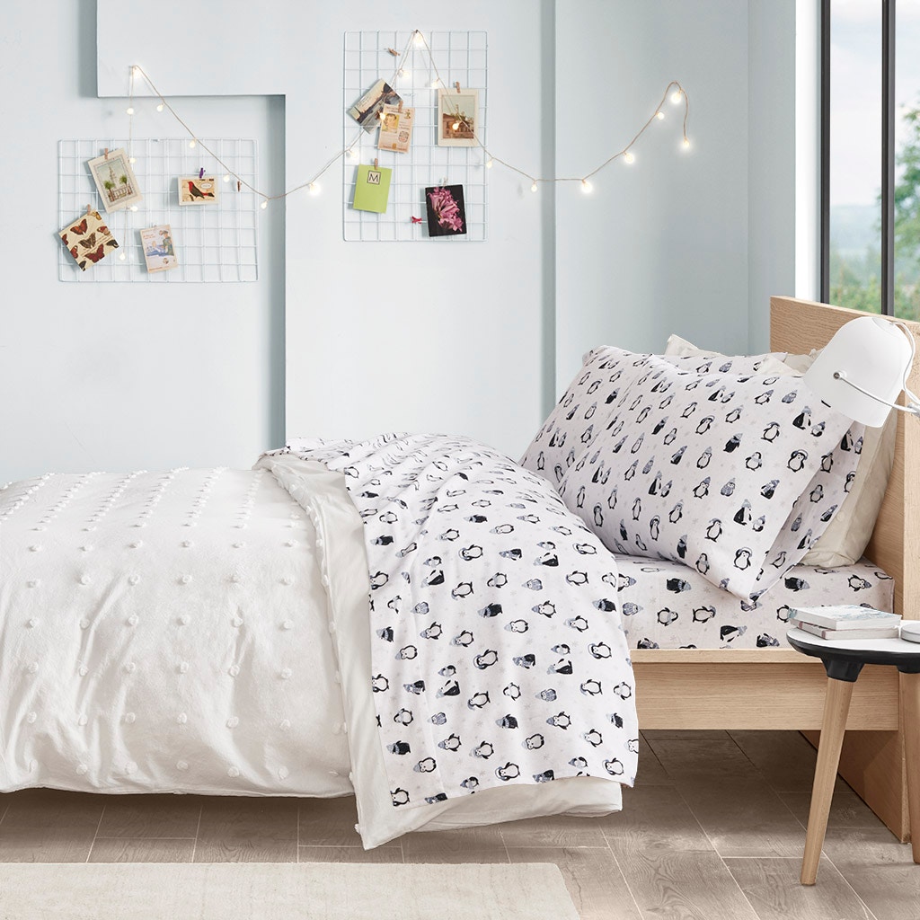 Hampton Hill Bedding Cozy Soft Cotton Novelty Print Flannel Sheet Set ID20-1757