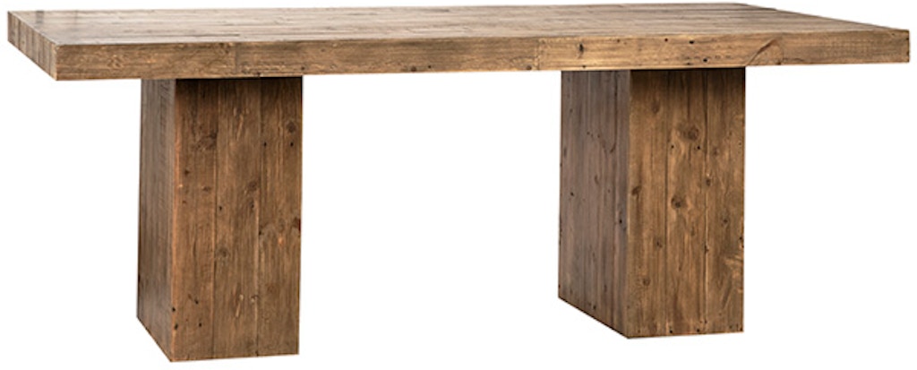 Dovetail Furniture DOV21025 Dining Room Reclaimed Pine Welbeck Dining Table