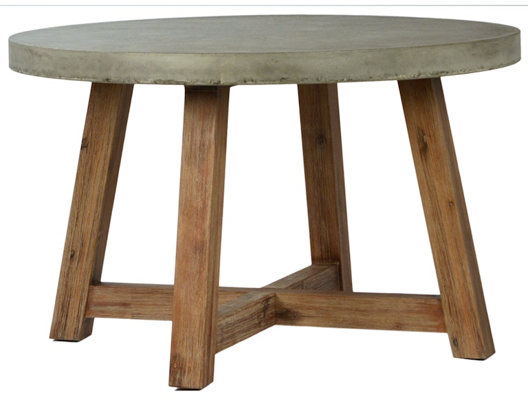 Dovetail Furniture DOV9316 OutdoorPatio Welch Round Dining Table 48