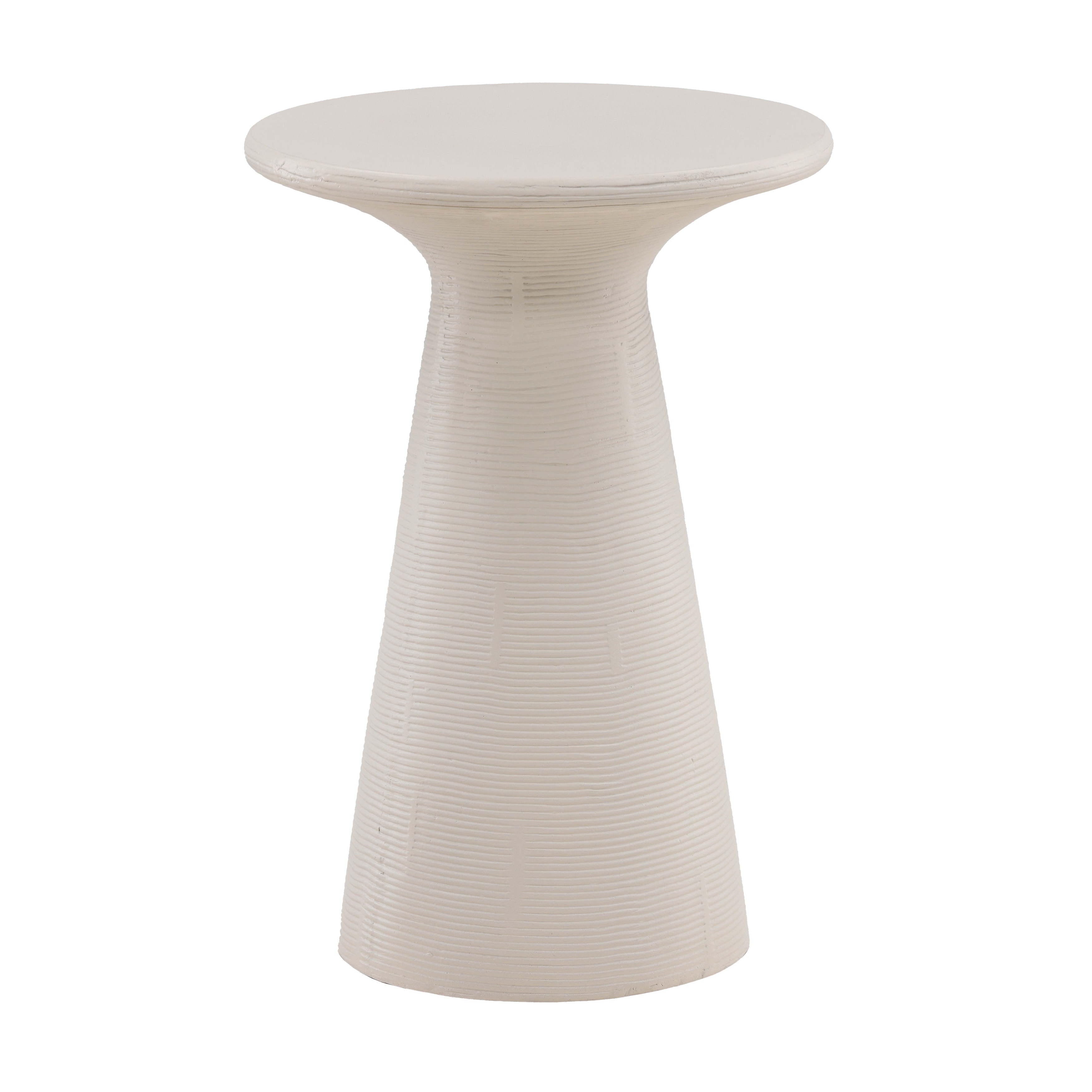 Dovetail Furniture Fania Outdoor Side Table DOV24097-WHIT-LG