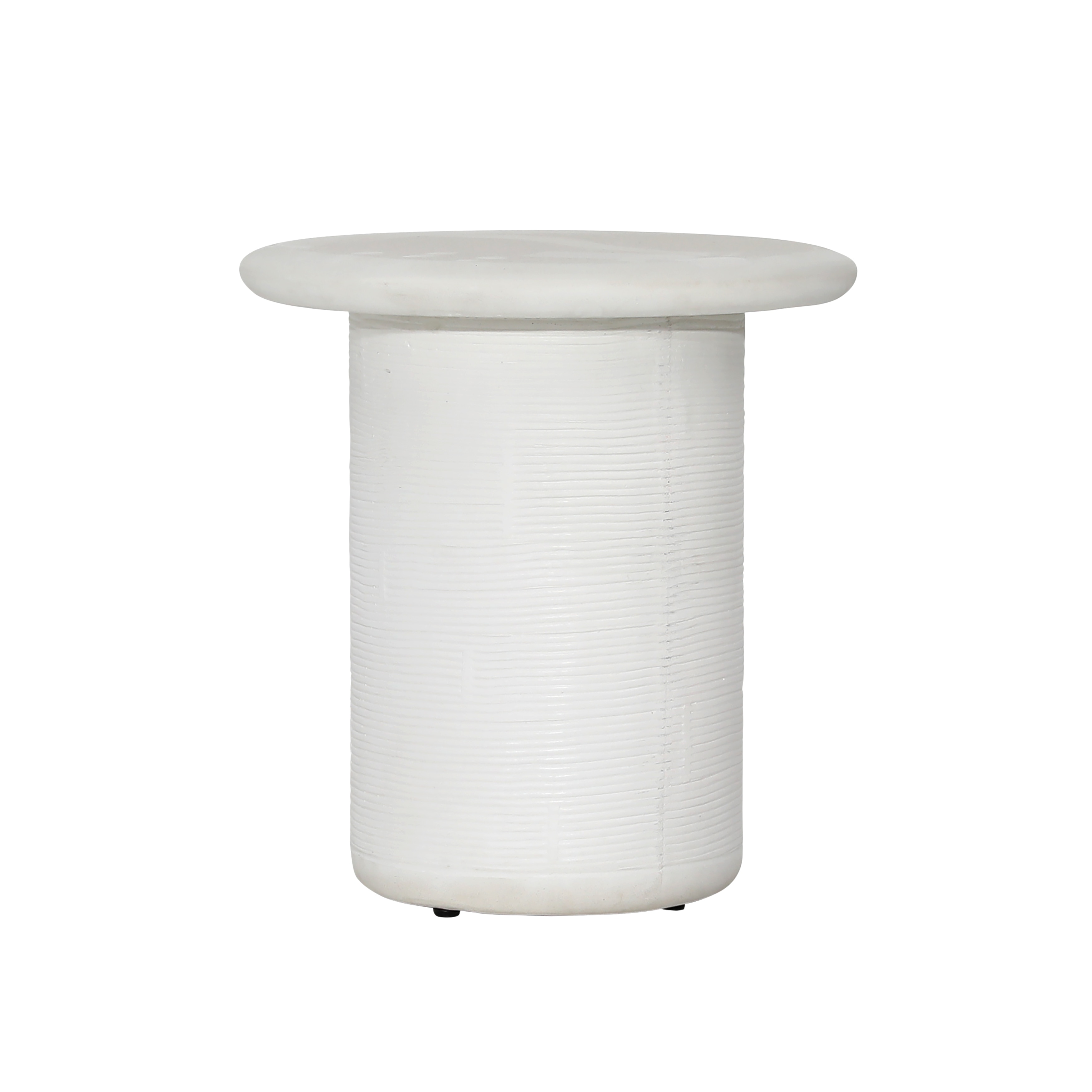 Dovetail Furniture Marnie Outdoor Side Table DOV24104-WHIT