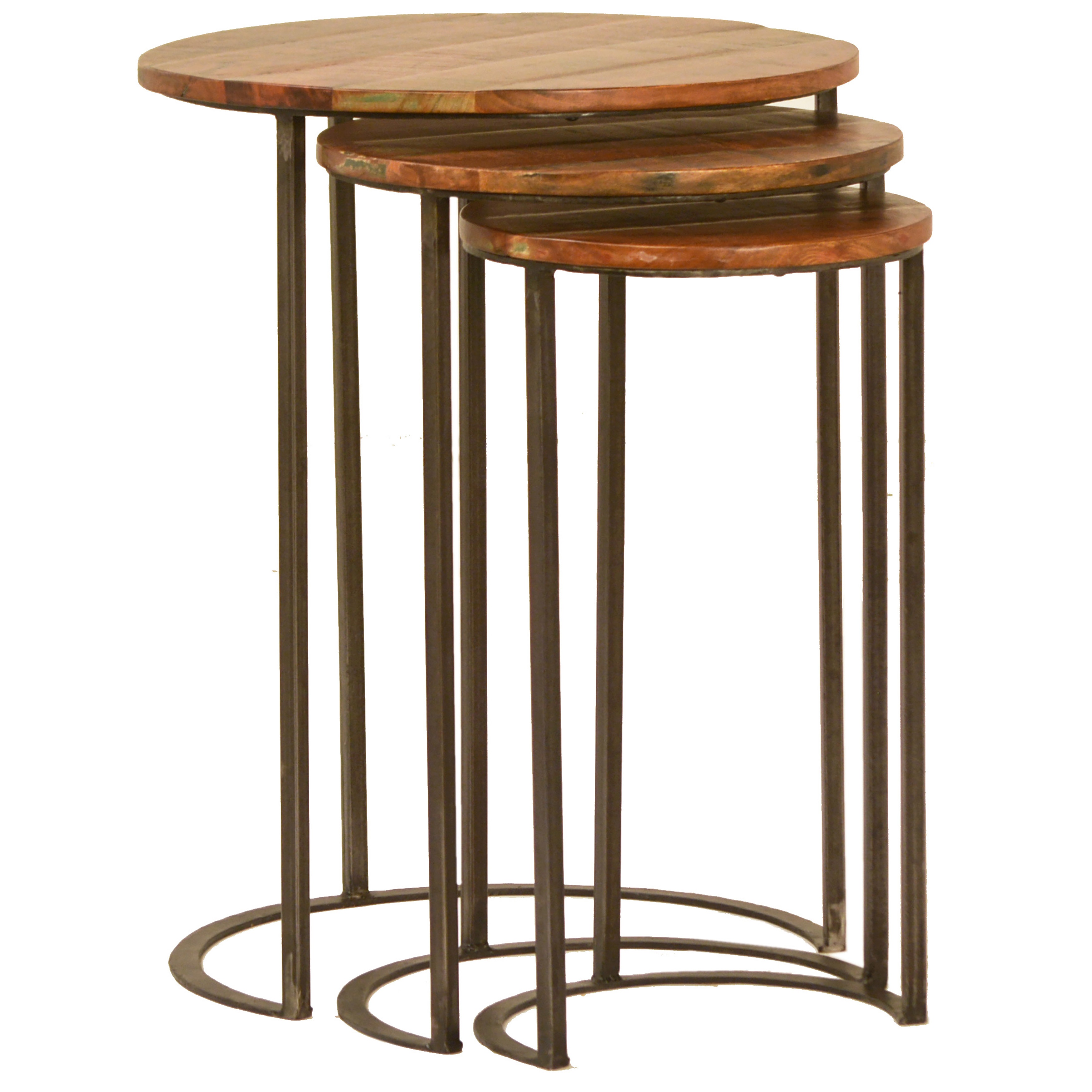 Dovetail Furniture DOV2763 Living Room Joyce Nesting Tables