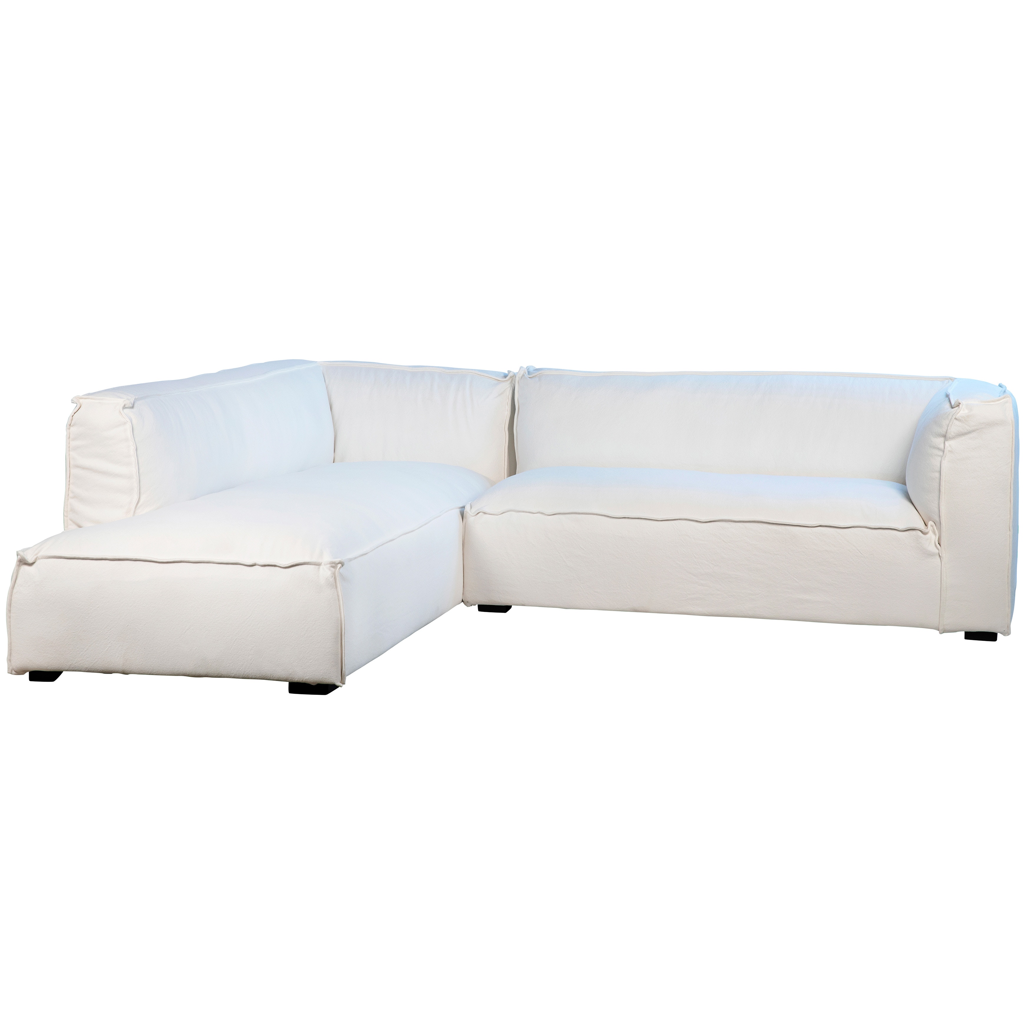 Dovetail Furniture DOV4538 Living Room Basford Chaise Sectional