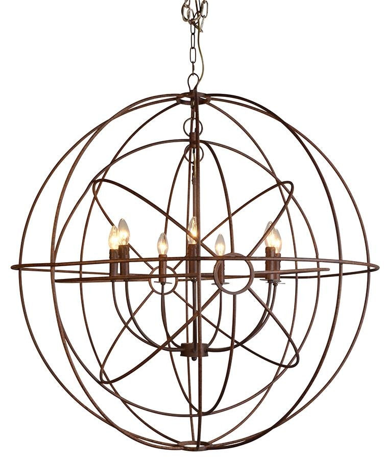 Dovetail Furniture DOV4756 Lamps and Lighting Aldino Chandelier