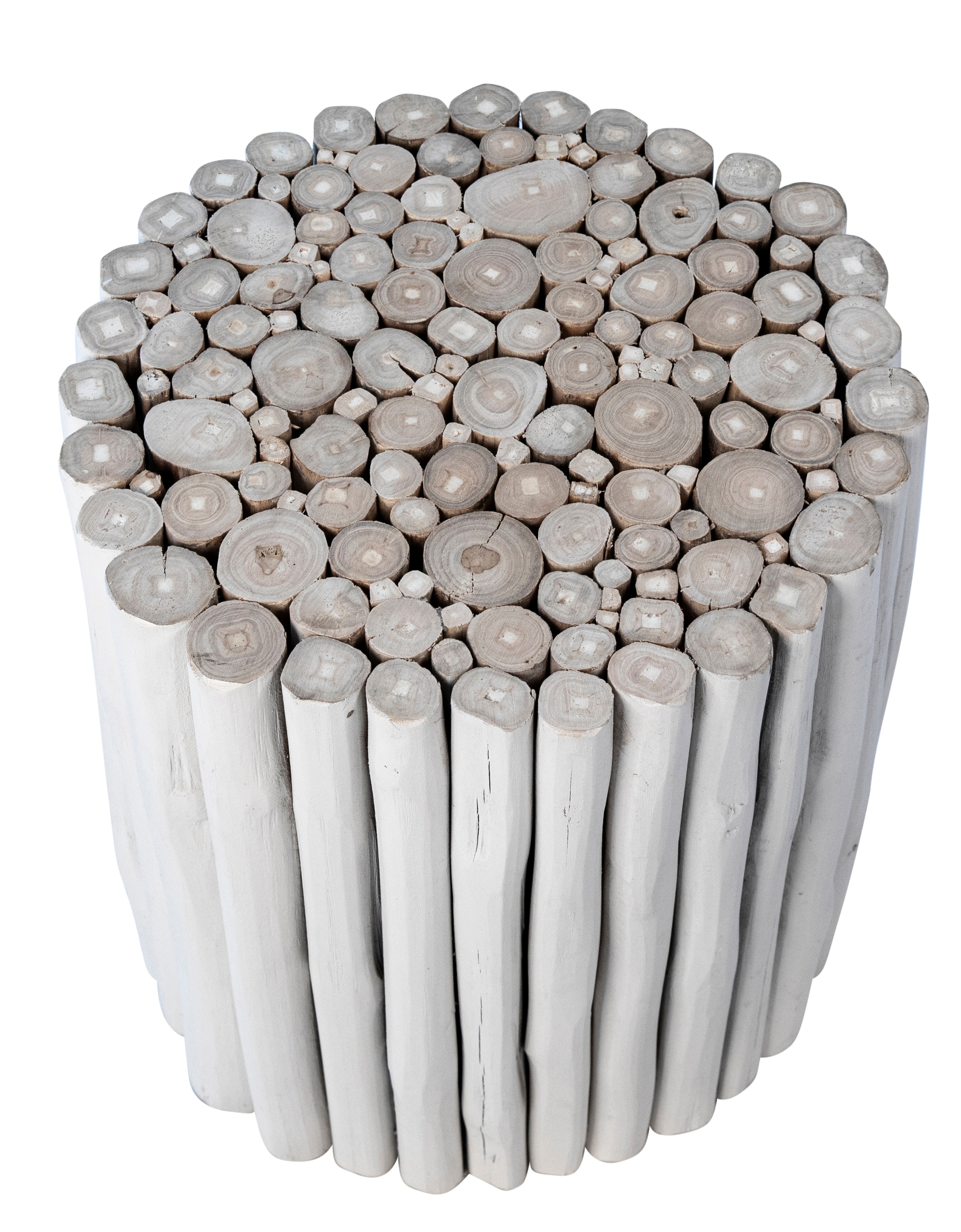 Dovetail Furniture JAV037 Living Room Bertin Side Table