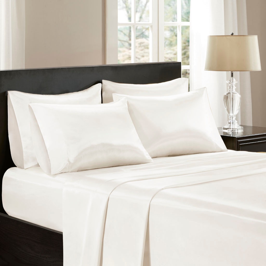 Hampton Hill Bedding Satin Luxury 6 PC Sheet Set MPE20-903