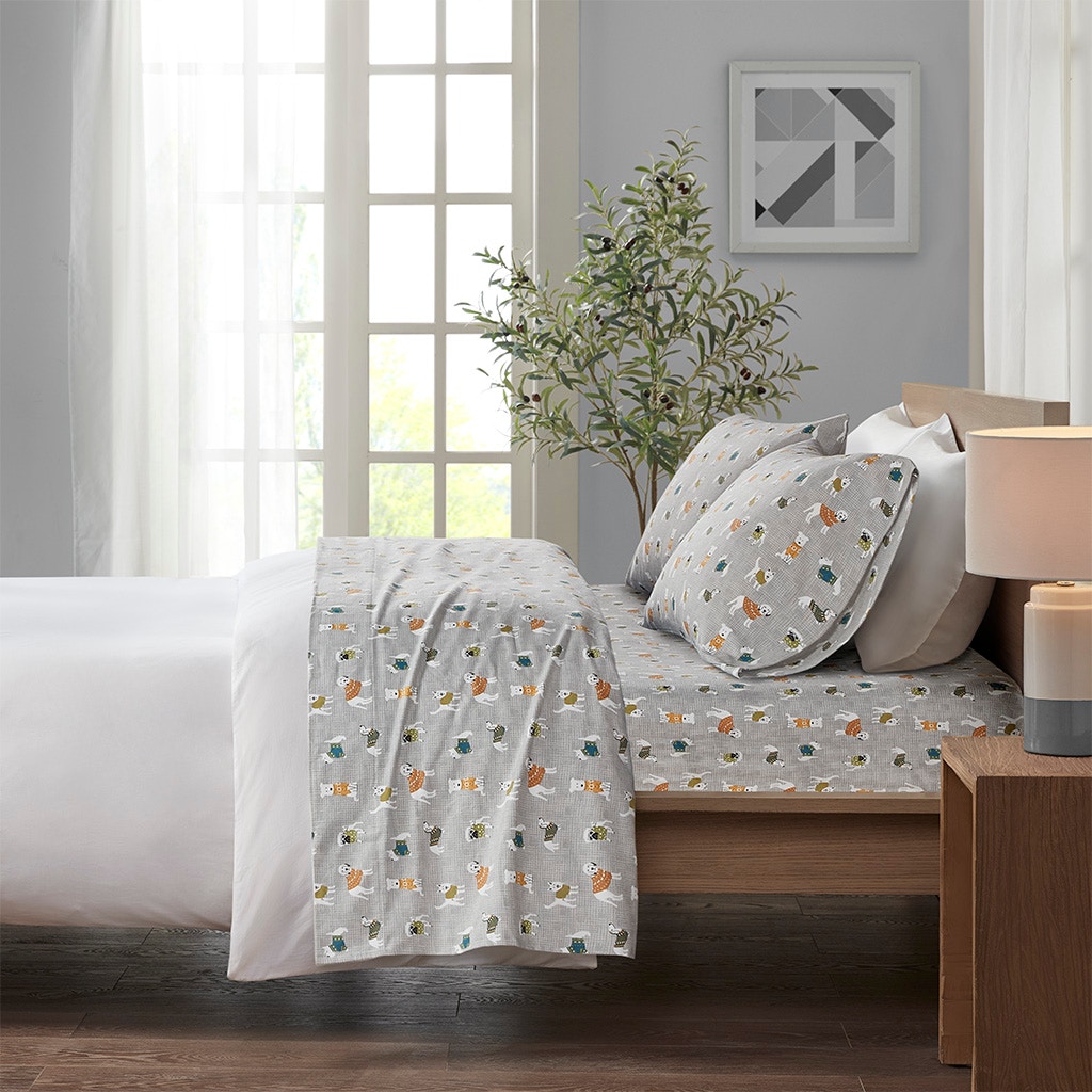 Hampton Hill Bedding Cozy Flannel 100% Cotton Print Sheet Set TN20-0377