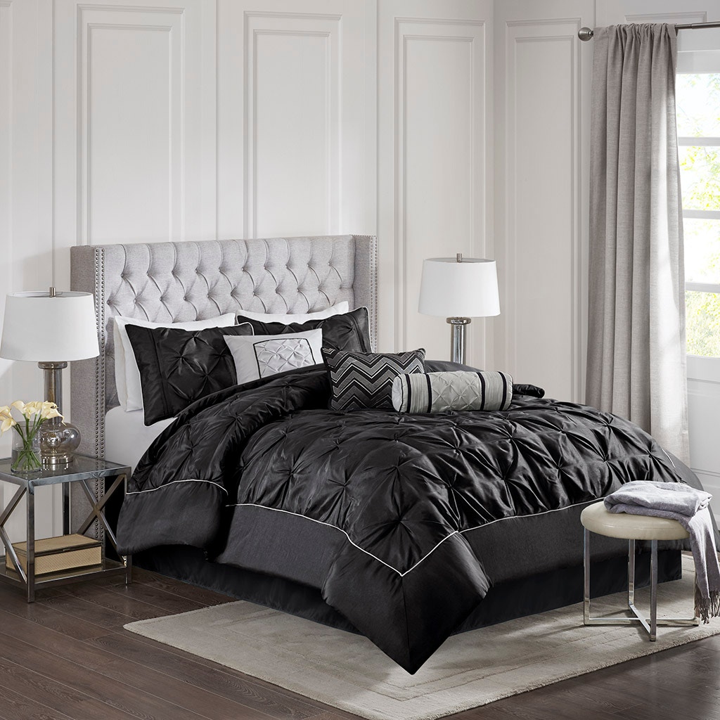 Madison Park Hampton 7pc Queen Comforter Set White for sale online 