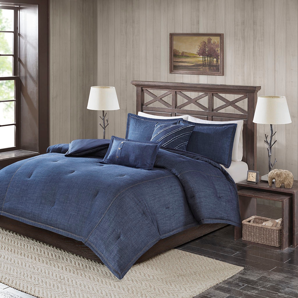 Denim comforter outlet