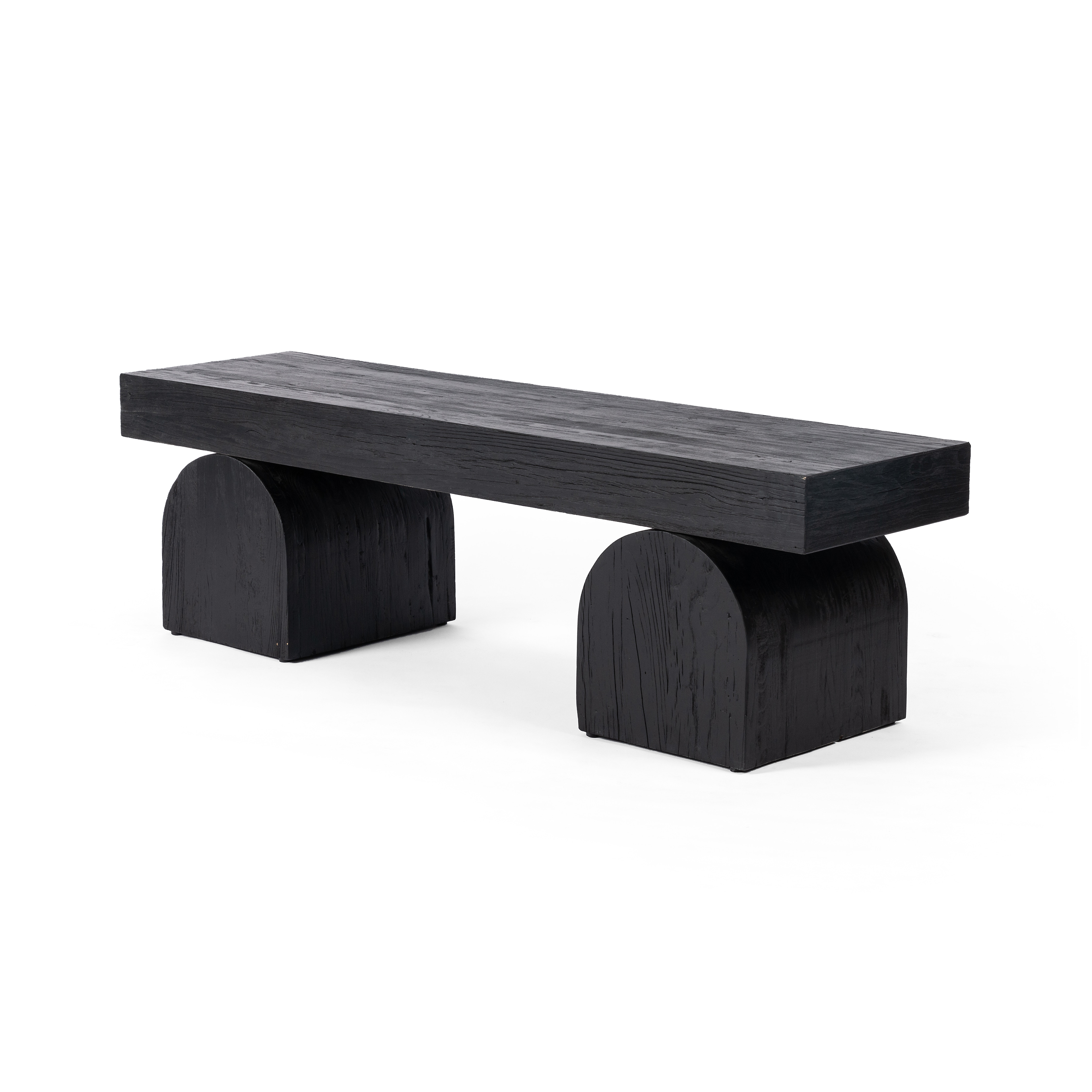 Four Hands Furniture 109345003 Bedroom Keane BenchBlack Elm