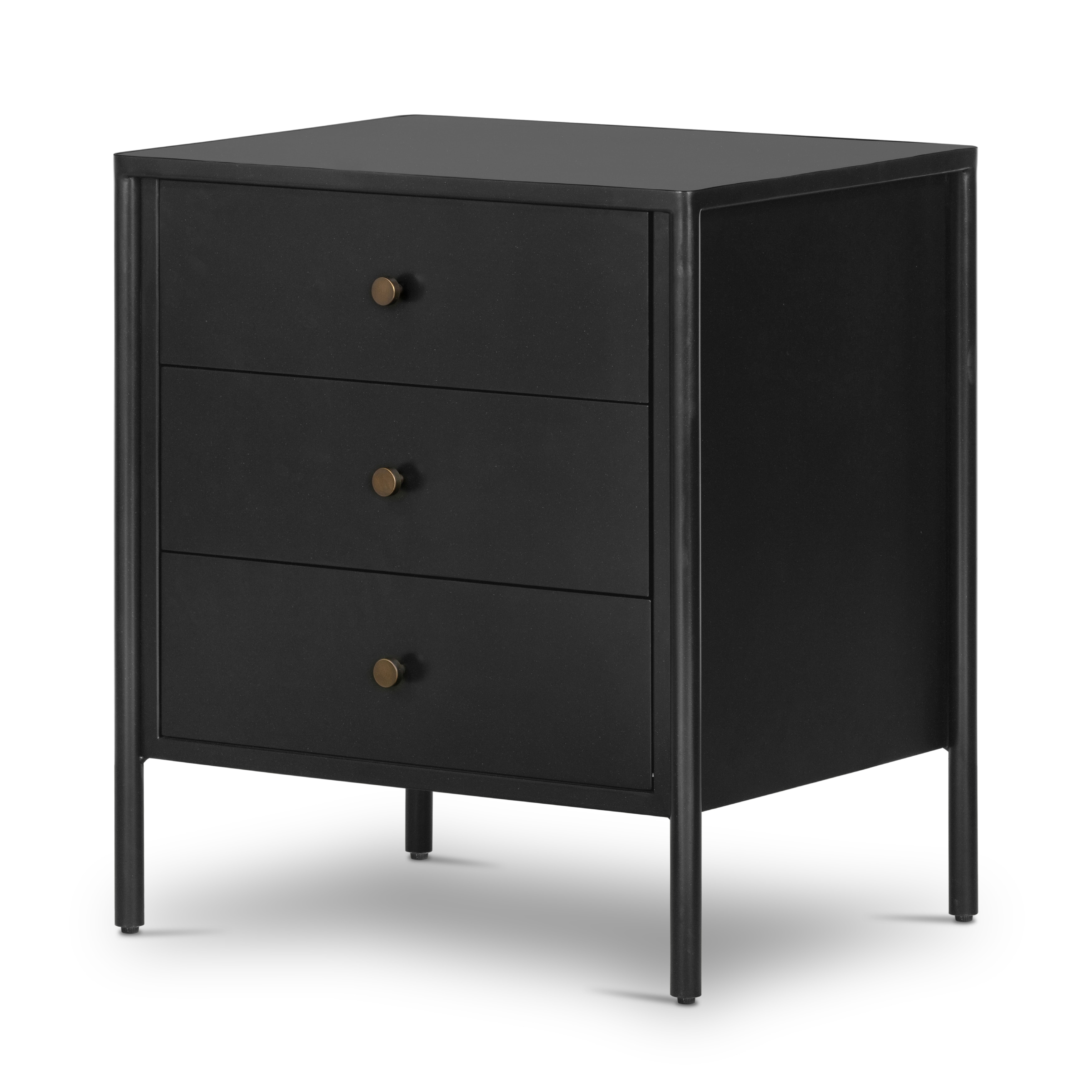 Four Hands Furniture 227872001 Bedroom Soto NightstandBlack