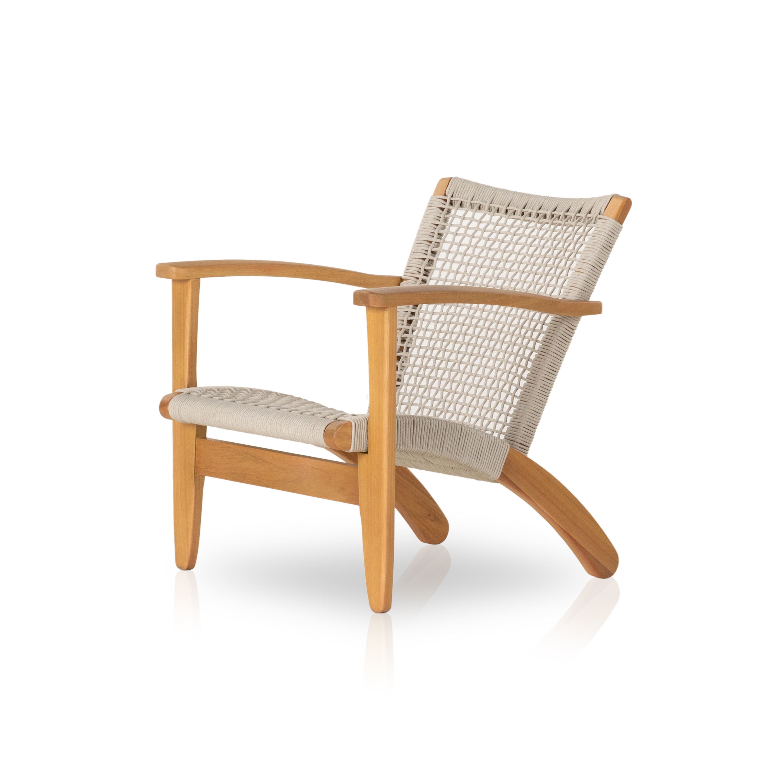 Four Hands Furniture 227351002 OutdoorPatio Novato Outdoor ChairAuburn Eucalyptus