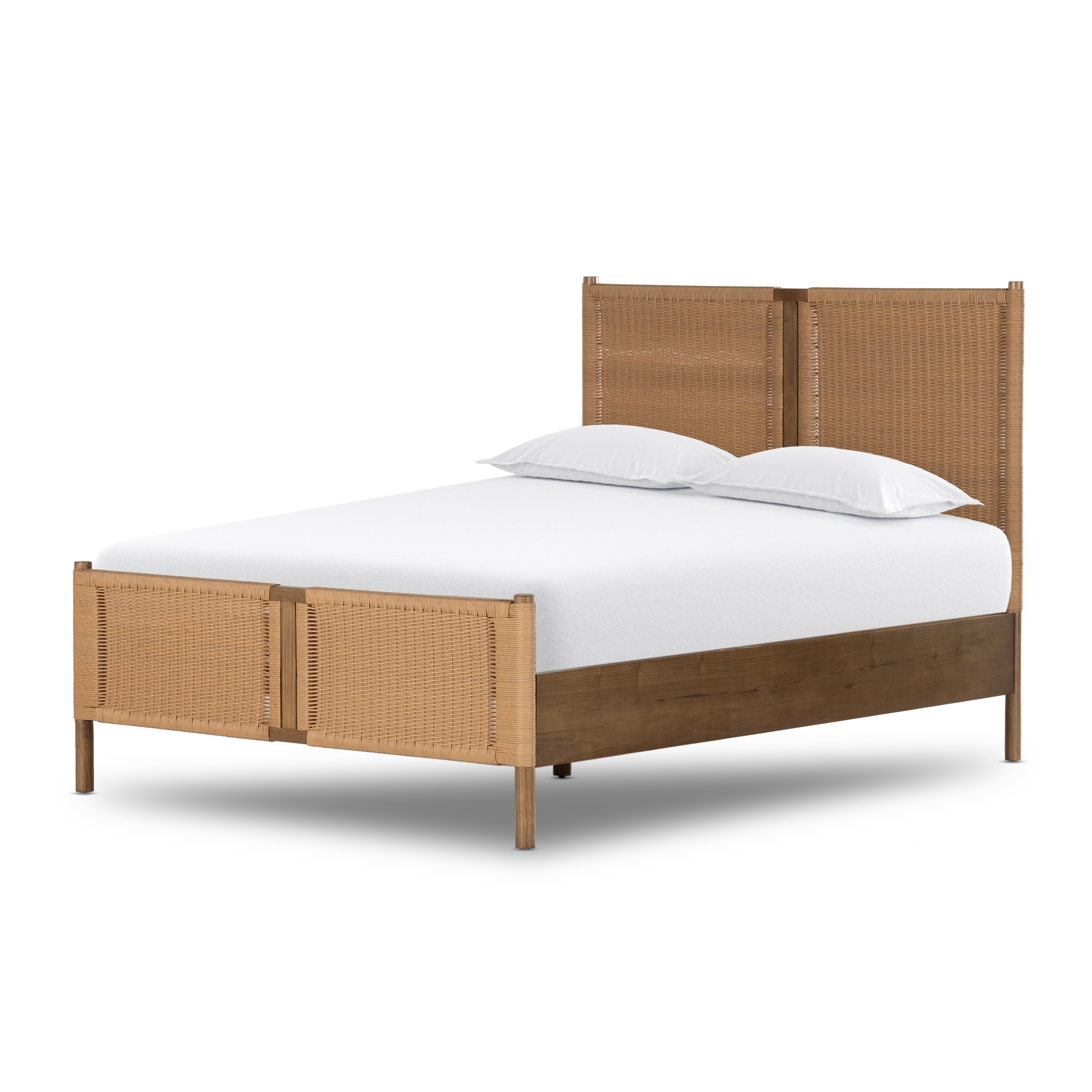 Four Hands Furniture 228437-001 Bedroom Liza Bed-Toasted Sungkai-Queen