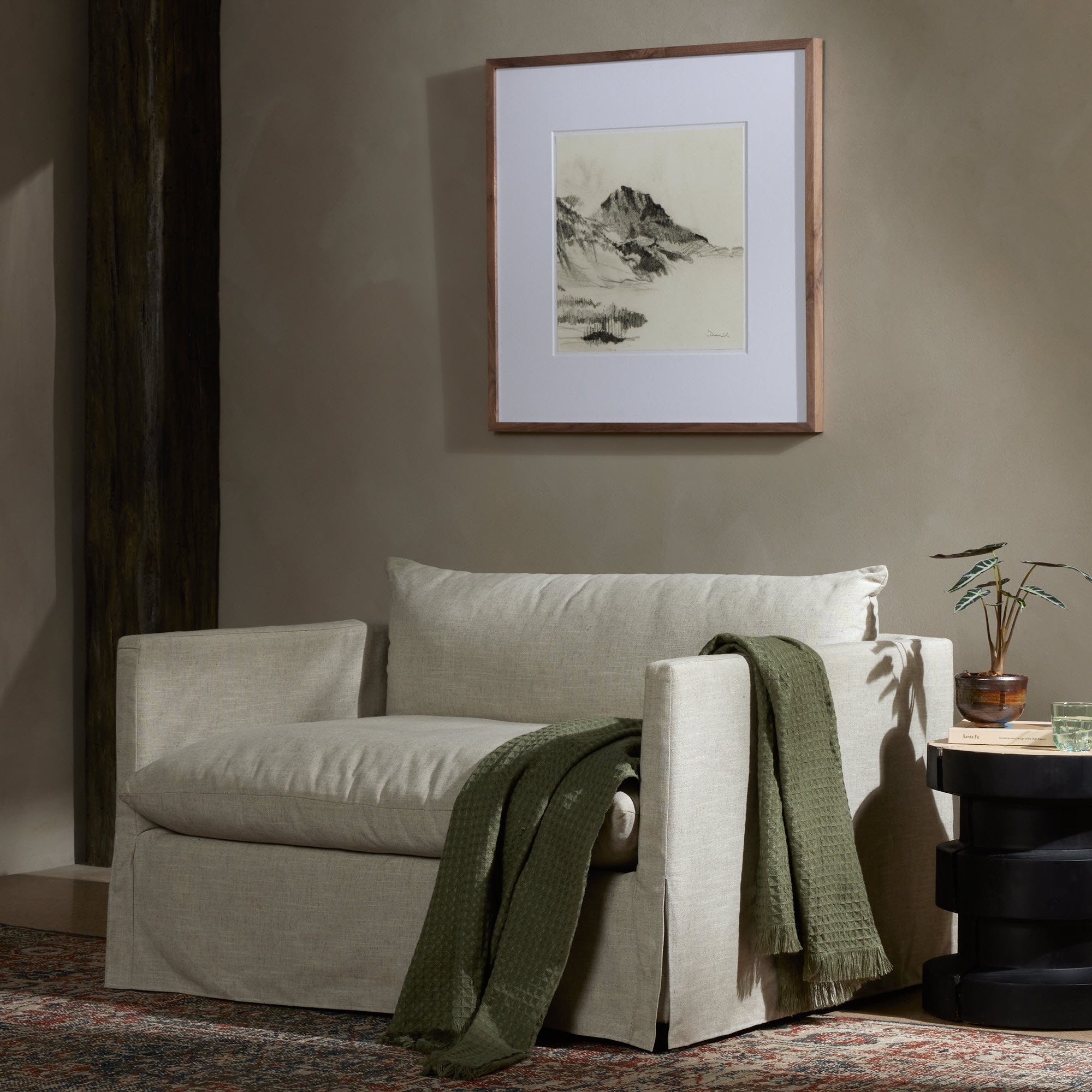 Four Hands Furniture 233557003 Living Room Habitat Chair And A Half