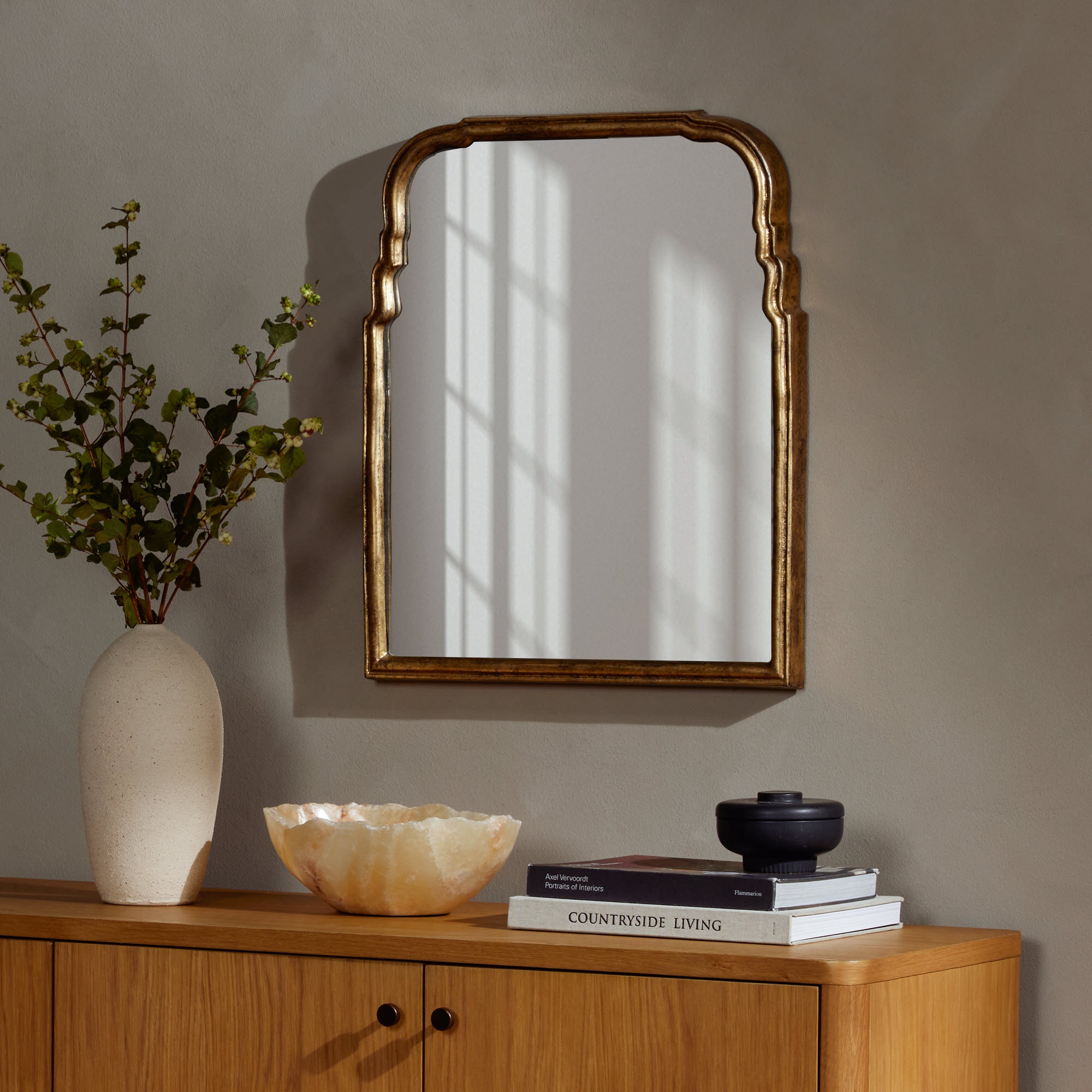 Four Hands Furniture 233859-001 Loire Mirror-Antiqued Gold Leaf