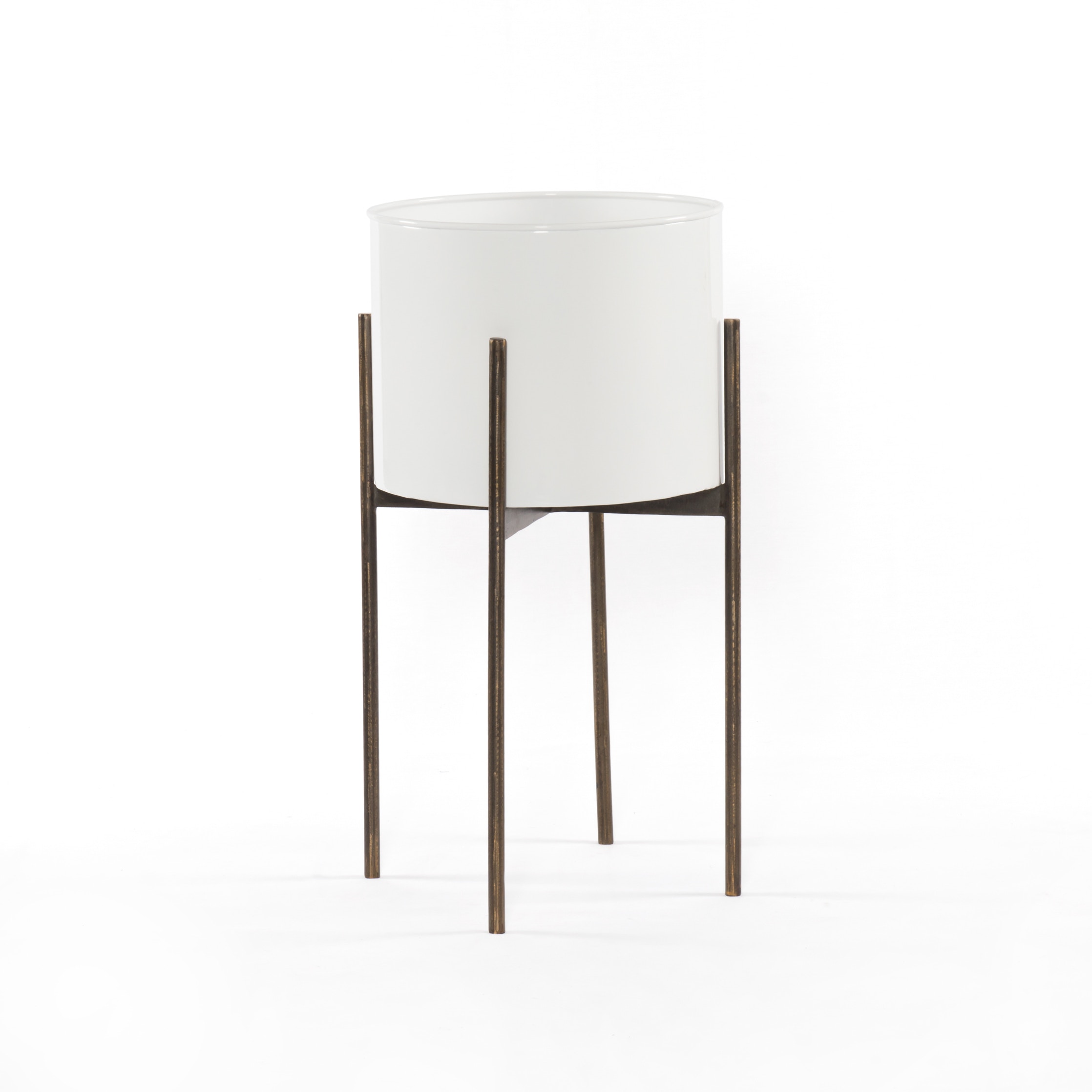 Four Hands Furniture IMAR183A Lawn and Garden Jed PlanterWhite High Gloss