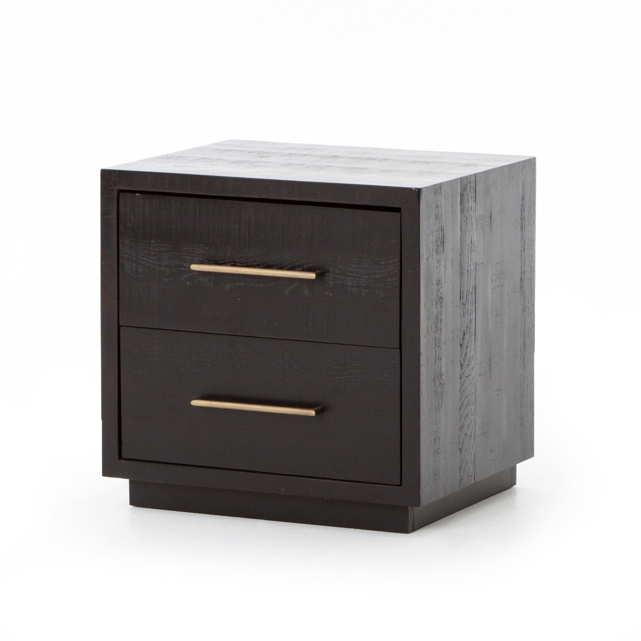 suki nightstand in burnished black