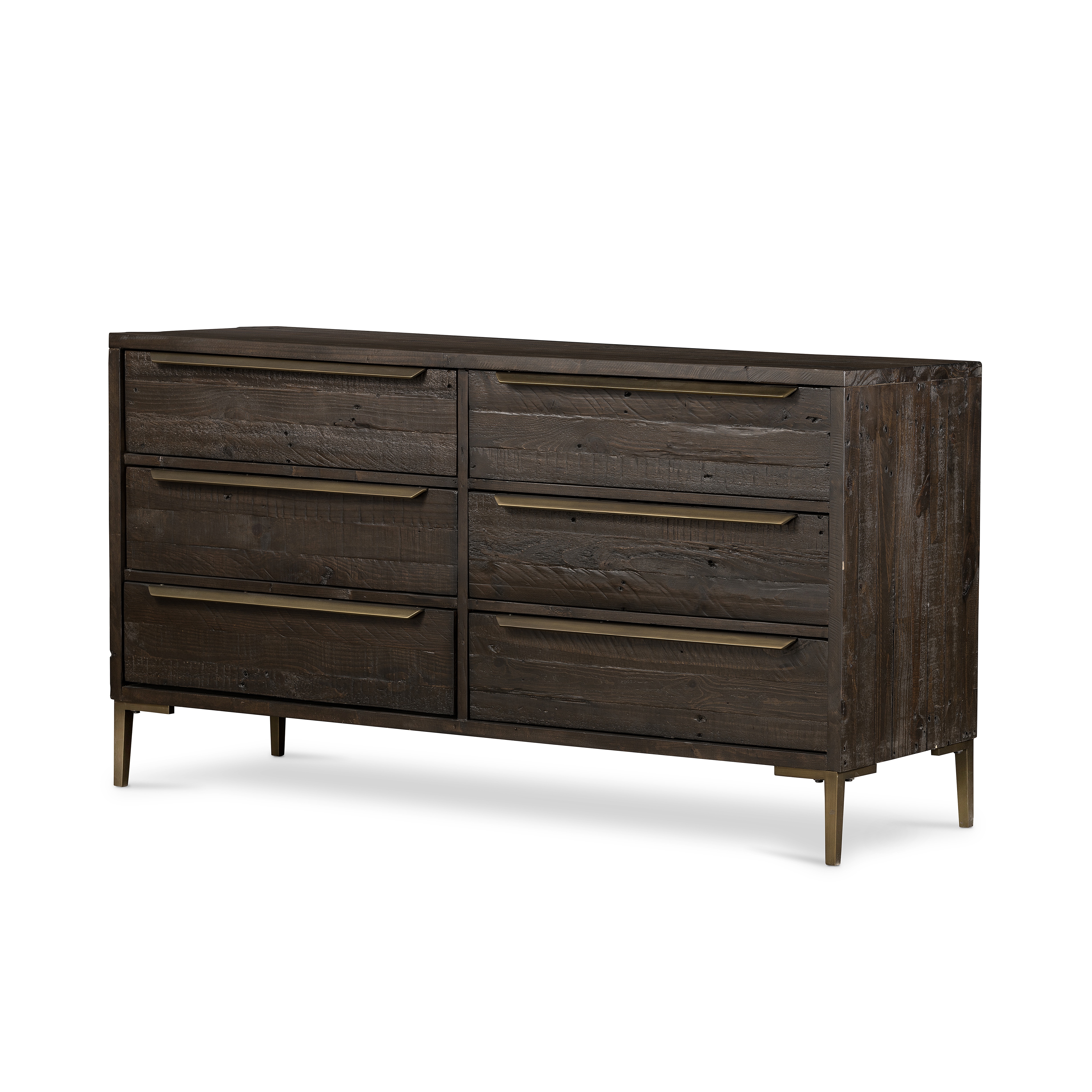 Four Hands Furniture 108383005 Bedroom Wyeth 6 Drawer DresserDark Carbon