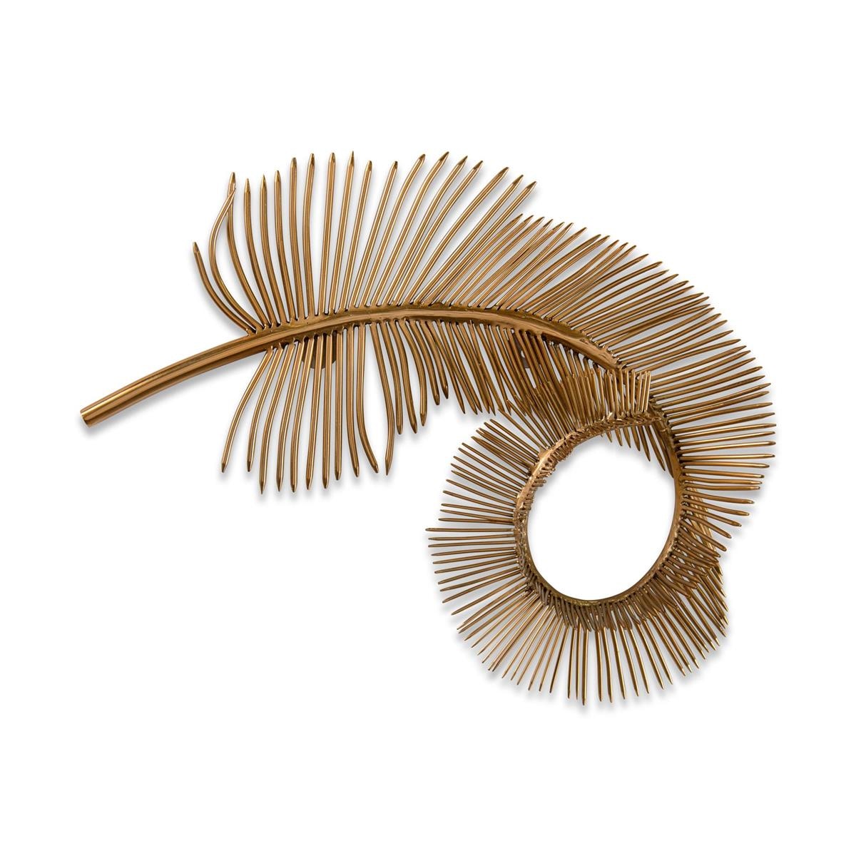 John Richard Coiled Brass Plume II GBG-2713