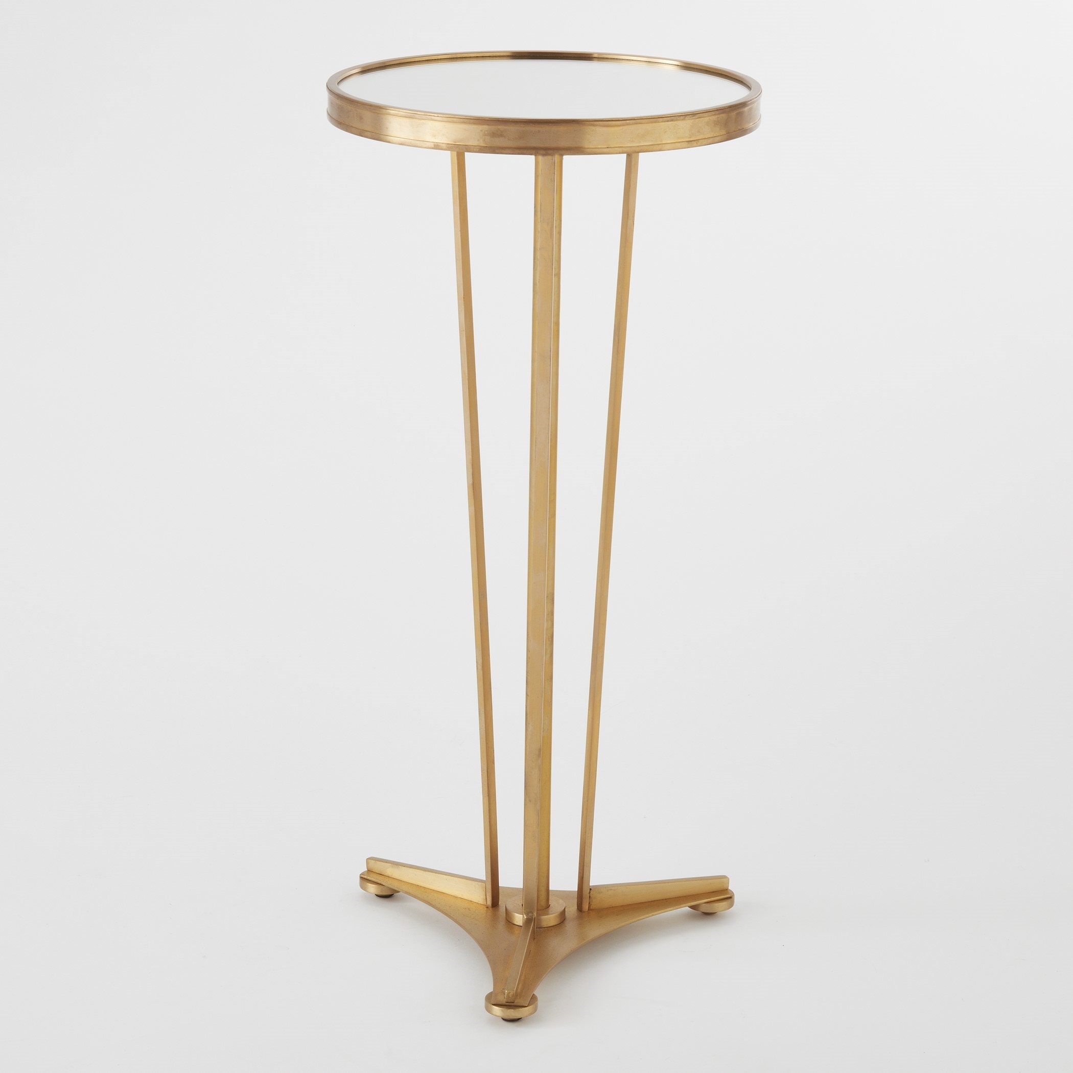 Global Views French Moderne Side Table-Antique Brass 8.80509