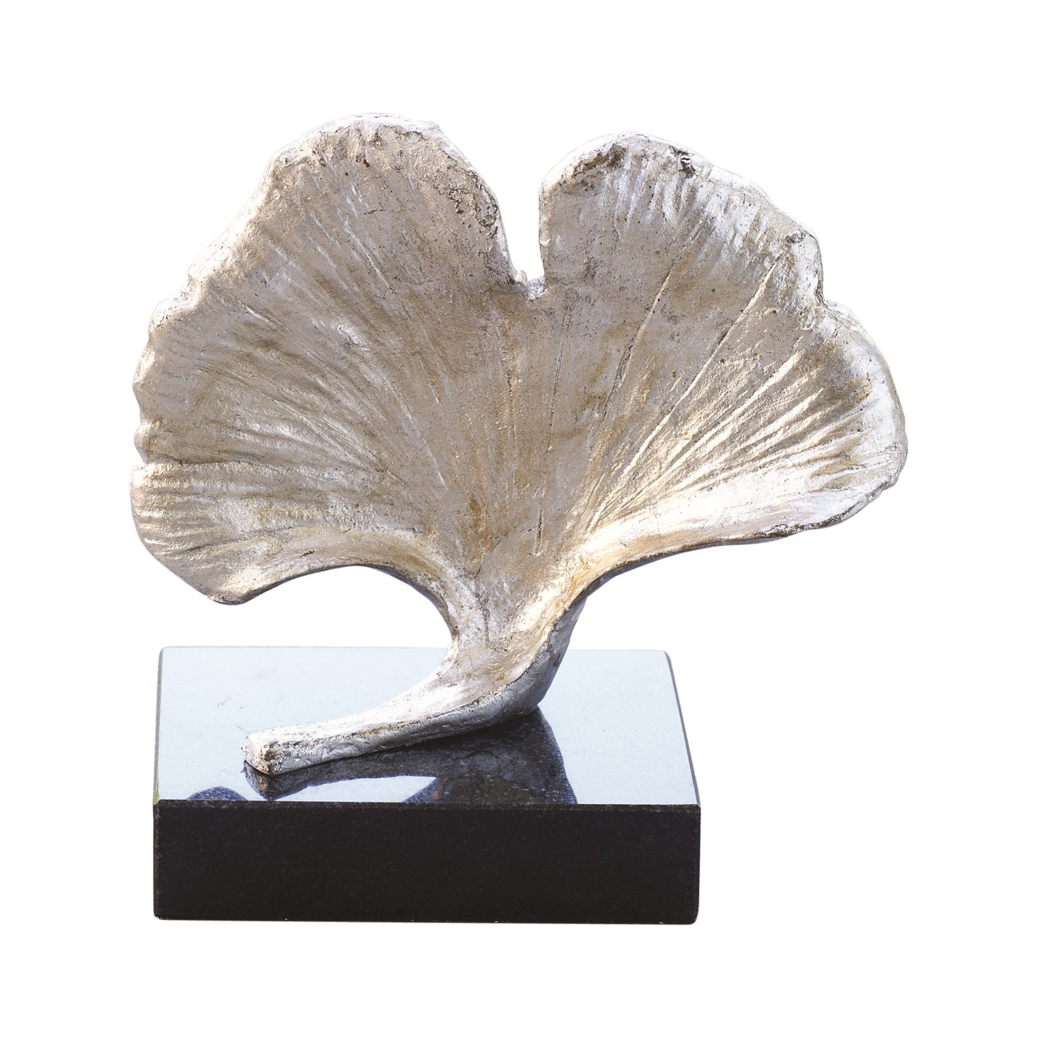 Global Views Ginkgo Leaf Objet-Silver Leaf 8.81718