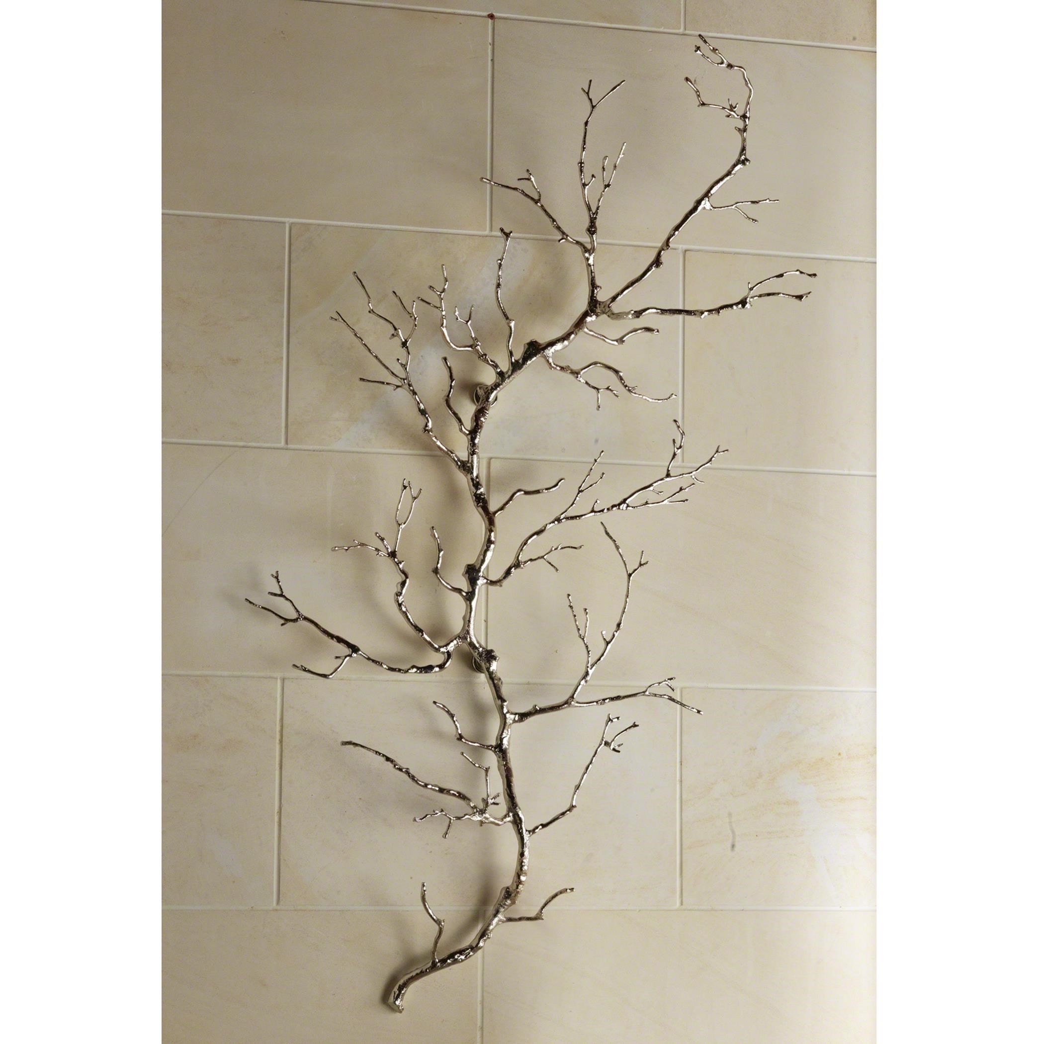 Global Views ~Twig Wall Art-Nickel 9.92252