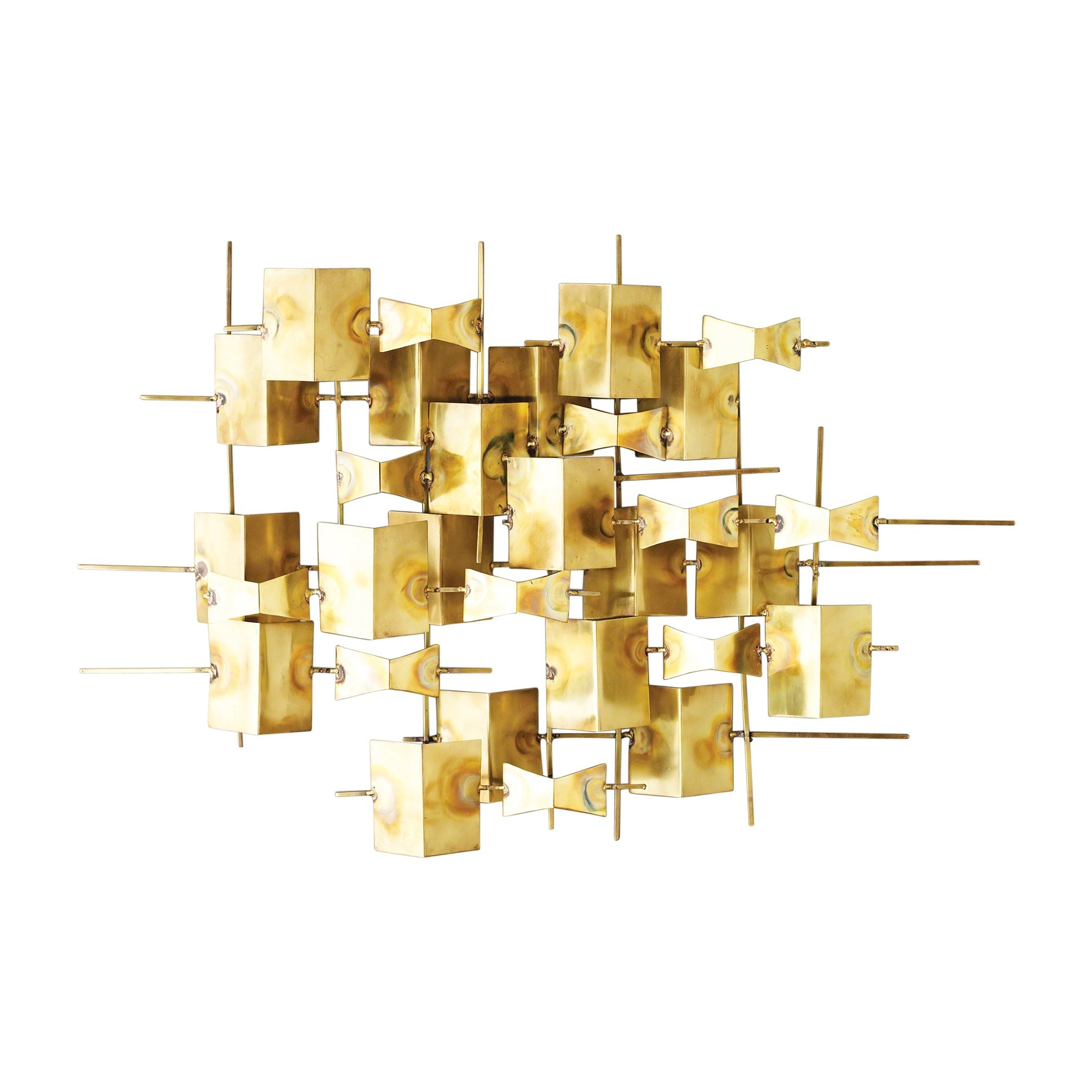 Global Views D9.90026 Accessories Folded Brass Wall Decor