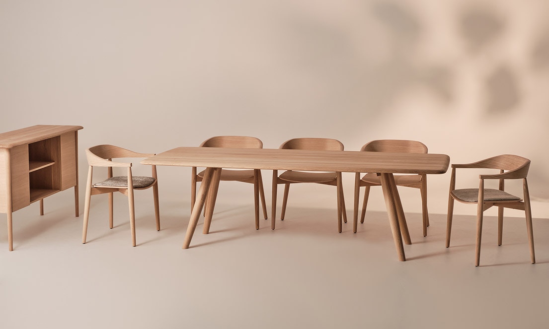 Bermex Dining Table Set OAK #003